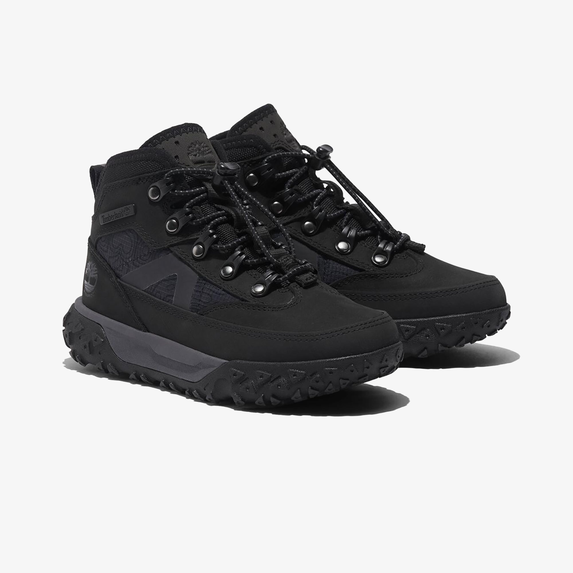 Timberland Greenstride Motion 6 Mid Bungee Waterpro Çocuk Siyah Bot