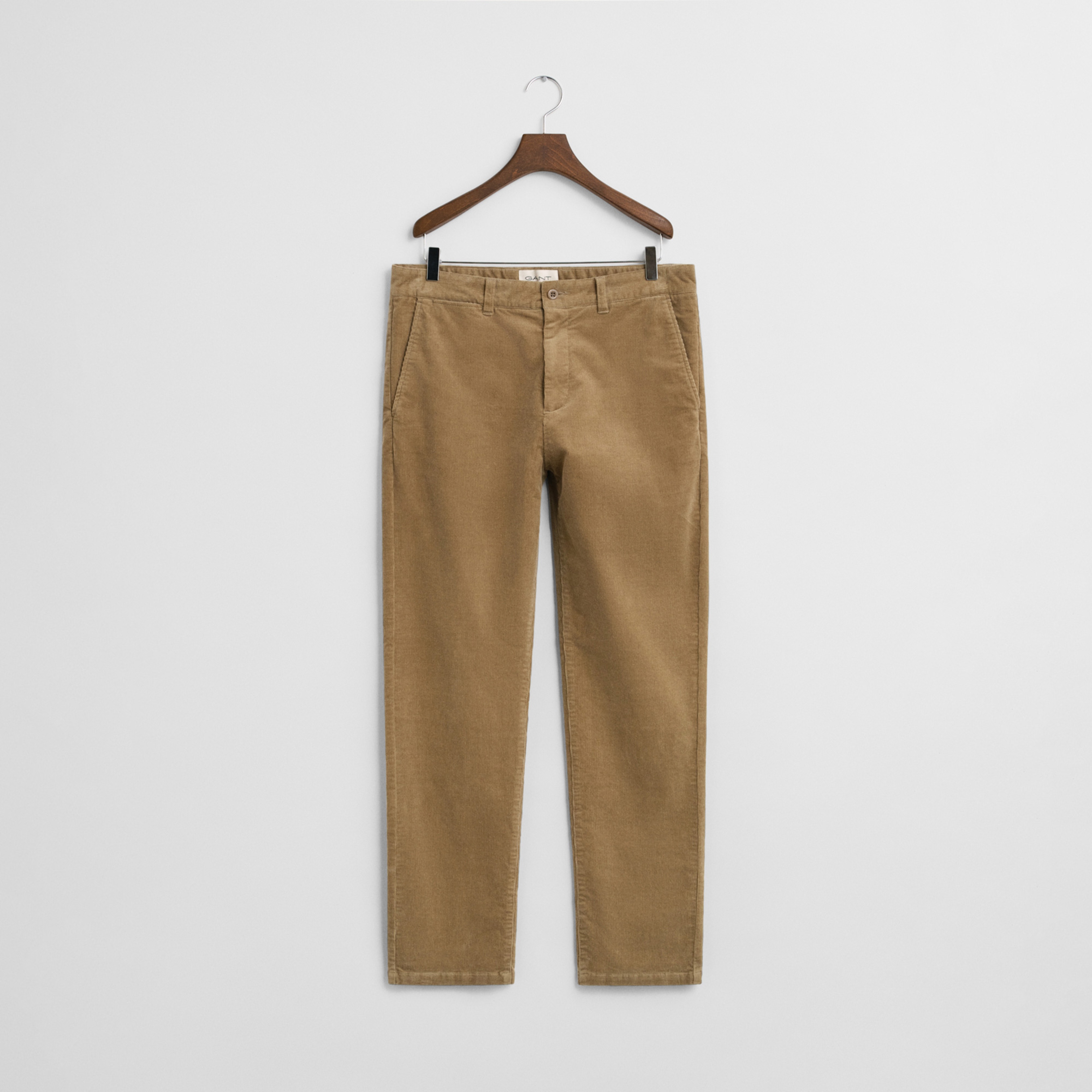 GANT Erkek Bej Regular Fit Cord Chino Pantolon