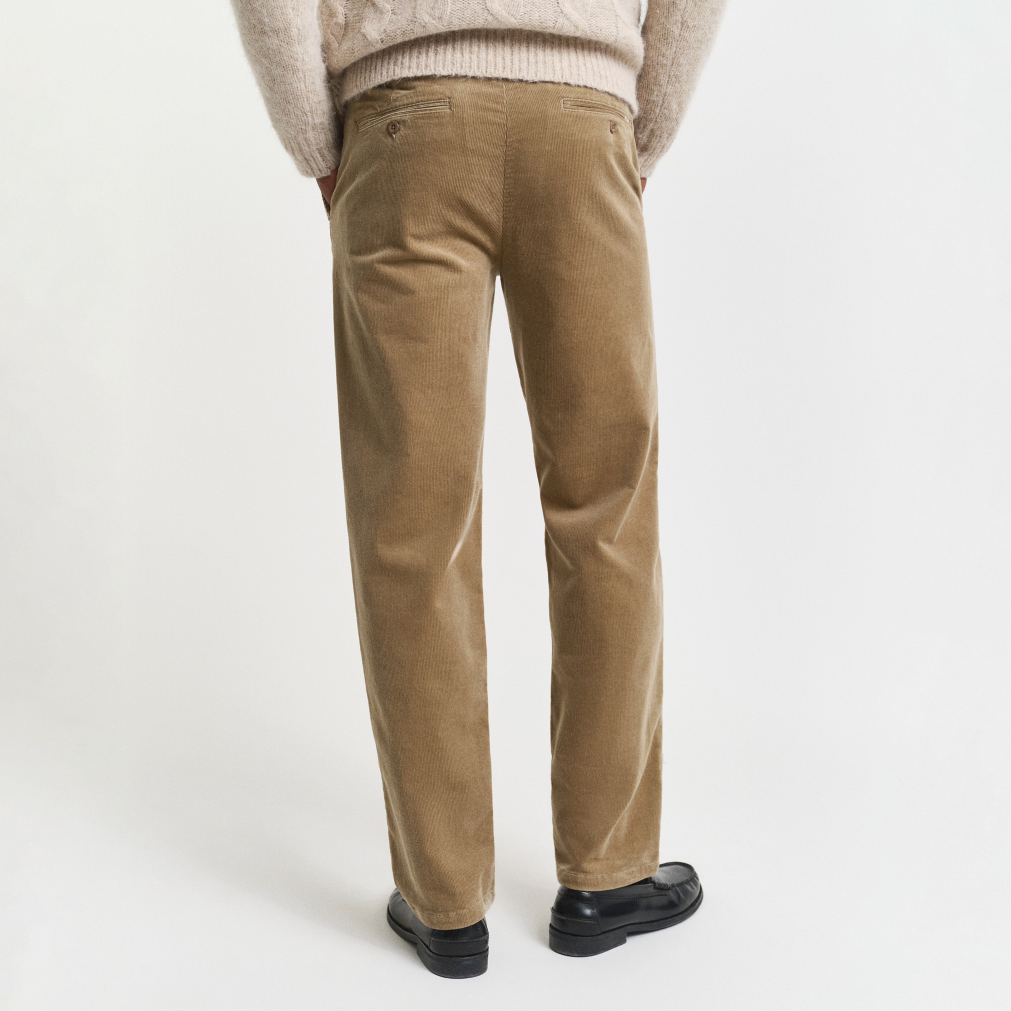 GANT Erkek Bej Regular Fit Cord Chino Pantolon