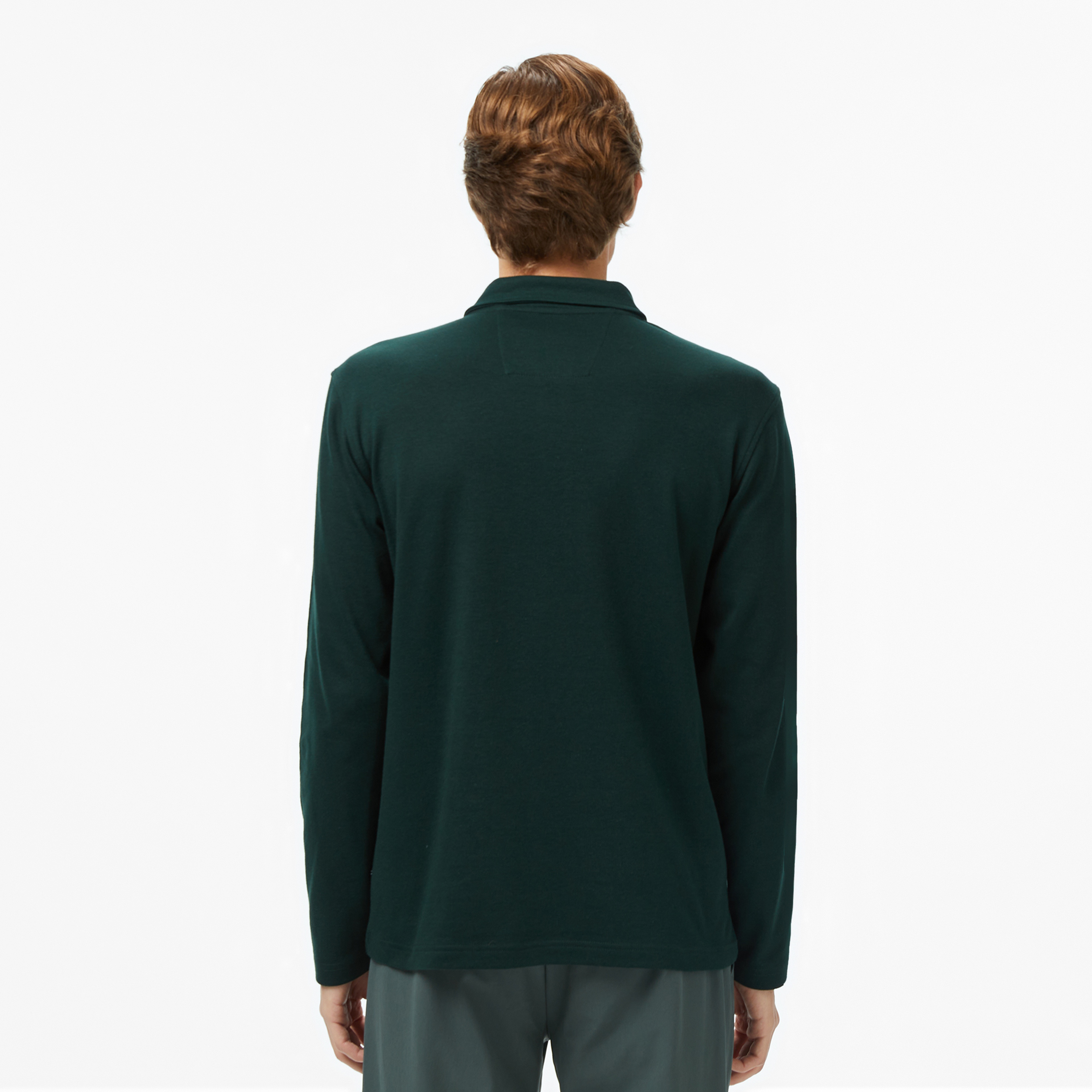 Nautica Erkek Yeşil Classic Fit Uzun Kollu Polo Yaka T-Shirt