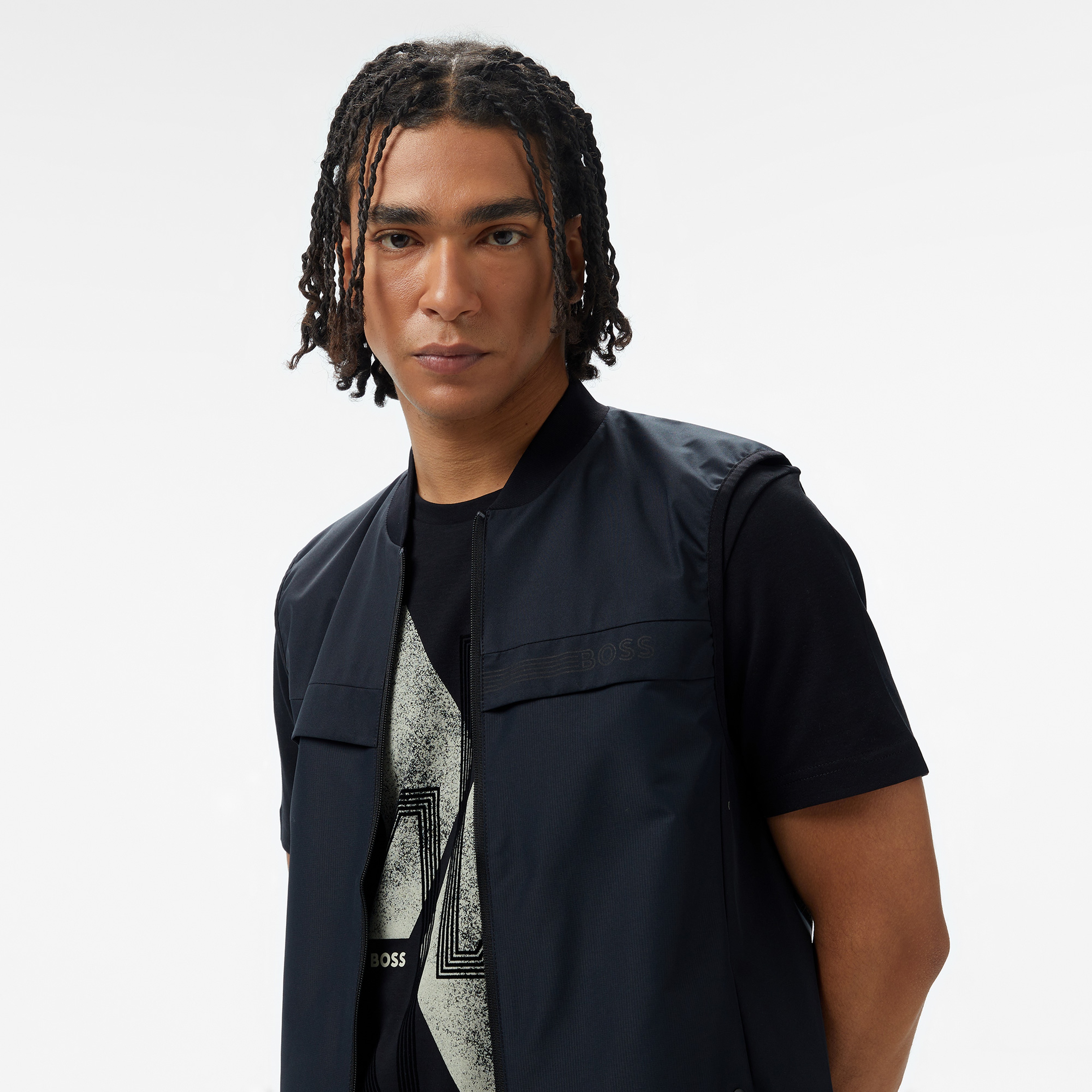 Boss Erkek Siyah Yelek