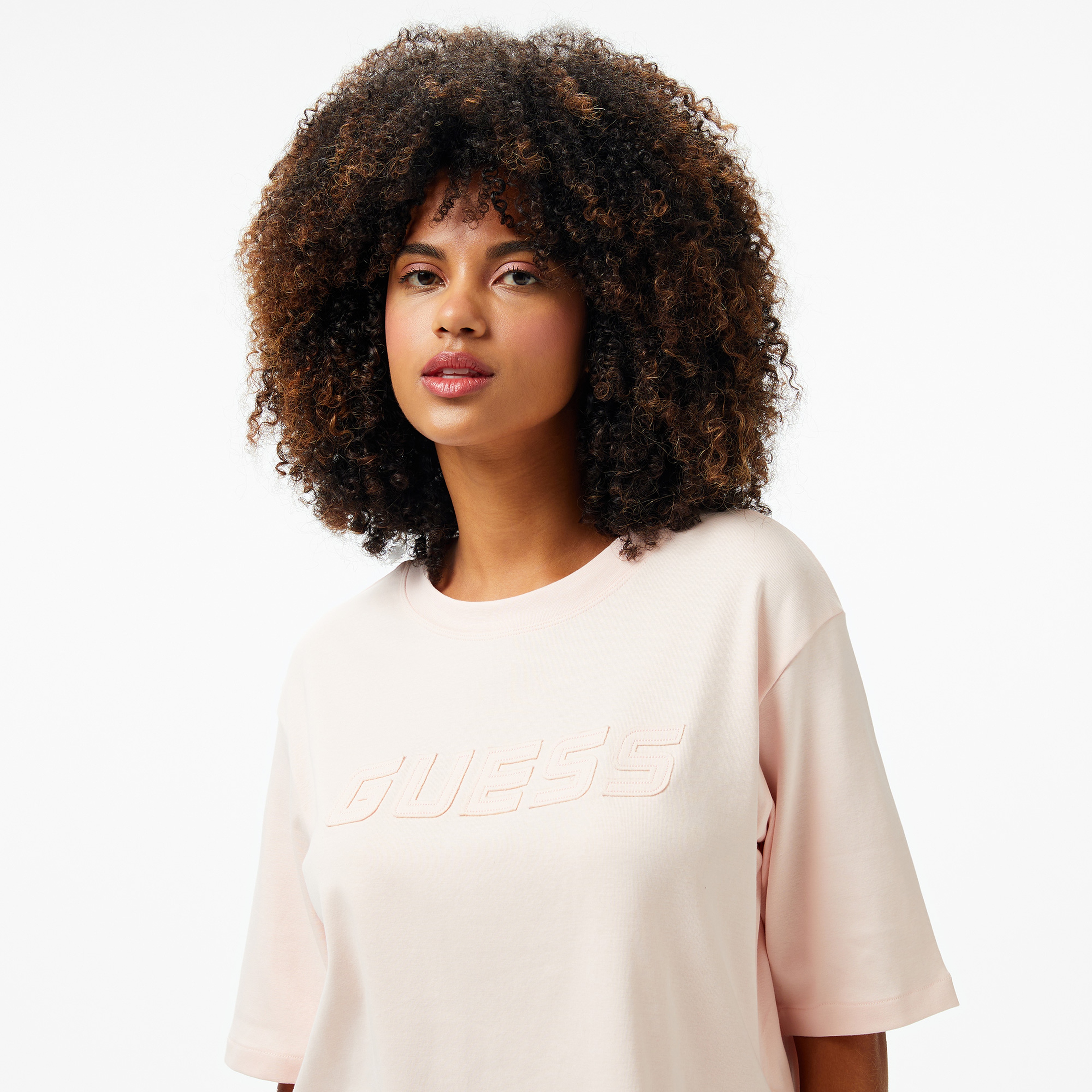 Guess Kadın Pembe T-Shirt