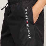 Tommy Hilfiger Medium Drawstring Erkek Siyah Mayo Şort