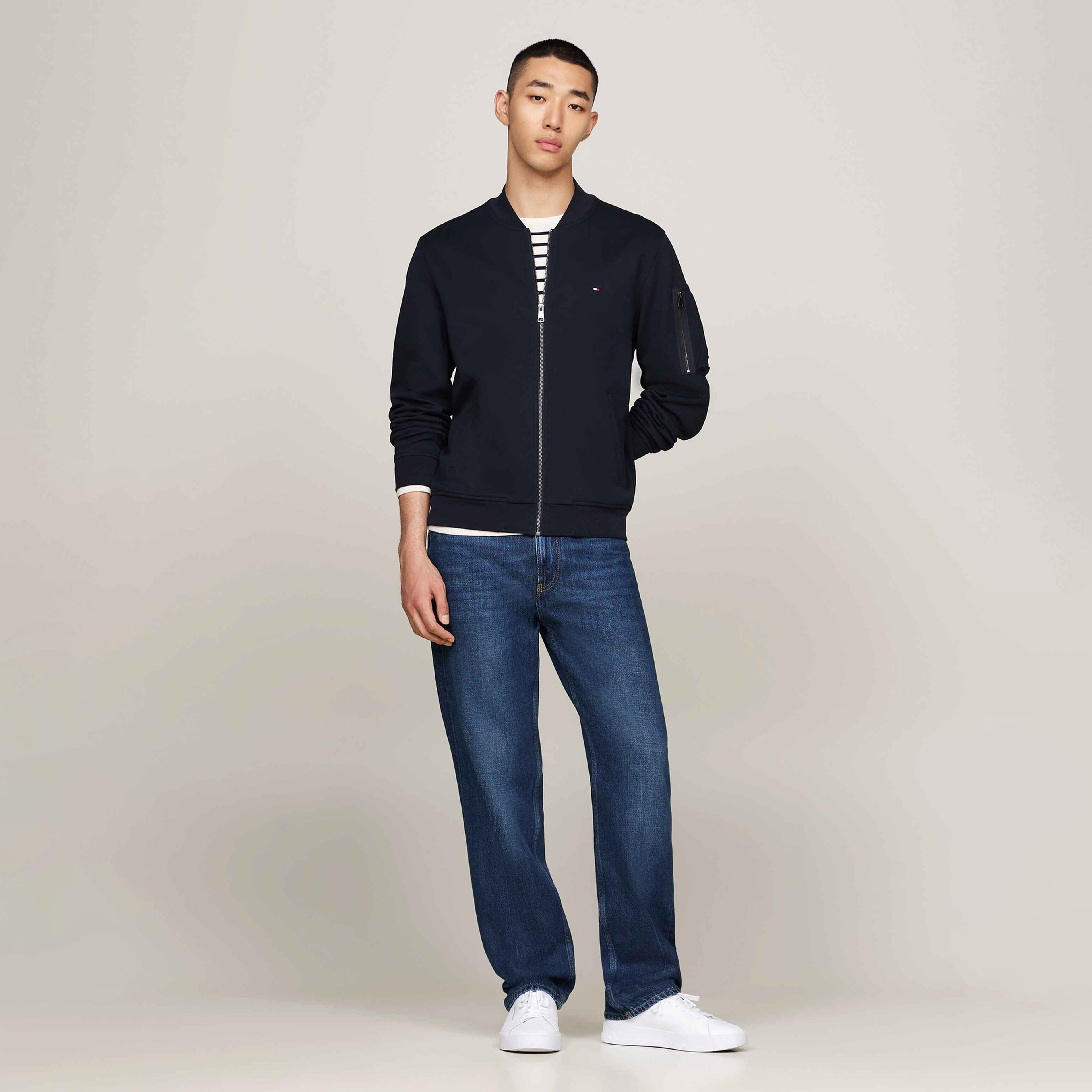 Tommy Hilfiger Erkek Mavi Sweatshirt