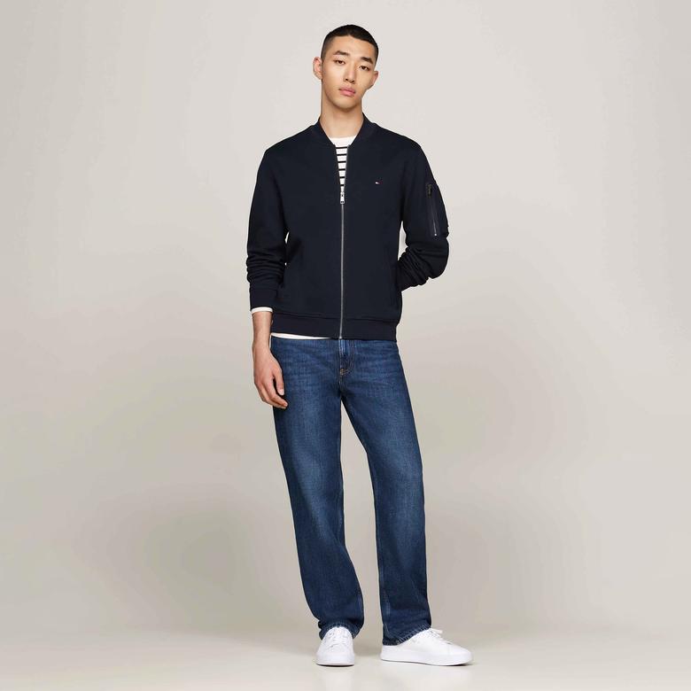 Tommy Hilfiger Erkek Mavi Sweatshirt