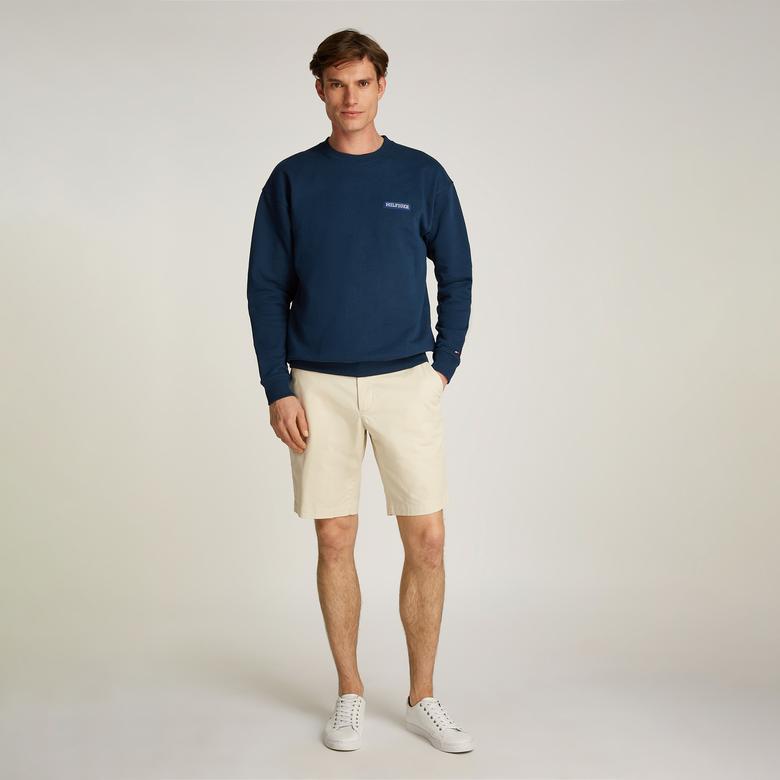 Tommy Hilfiger Erkek Mavi Sweatshirt