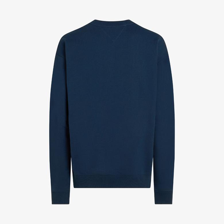 Tommy Hilfiger Erkek Mavi Sweatshirt
