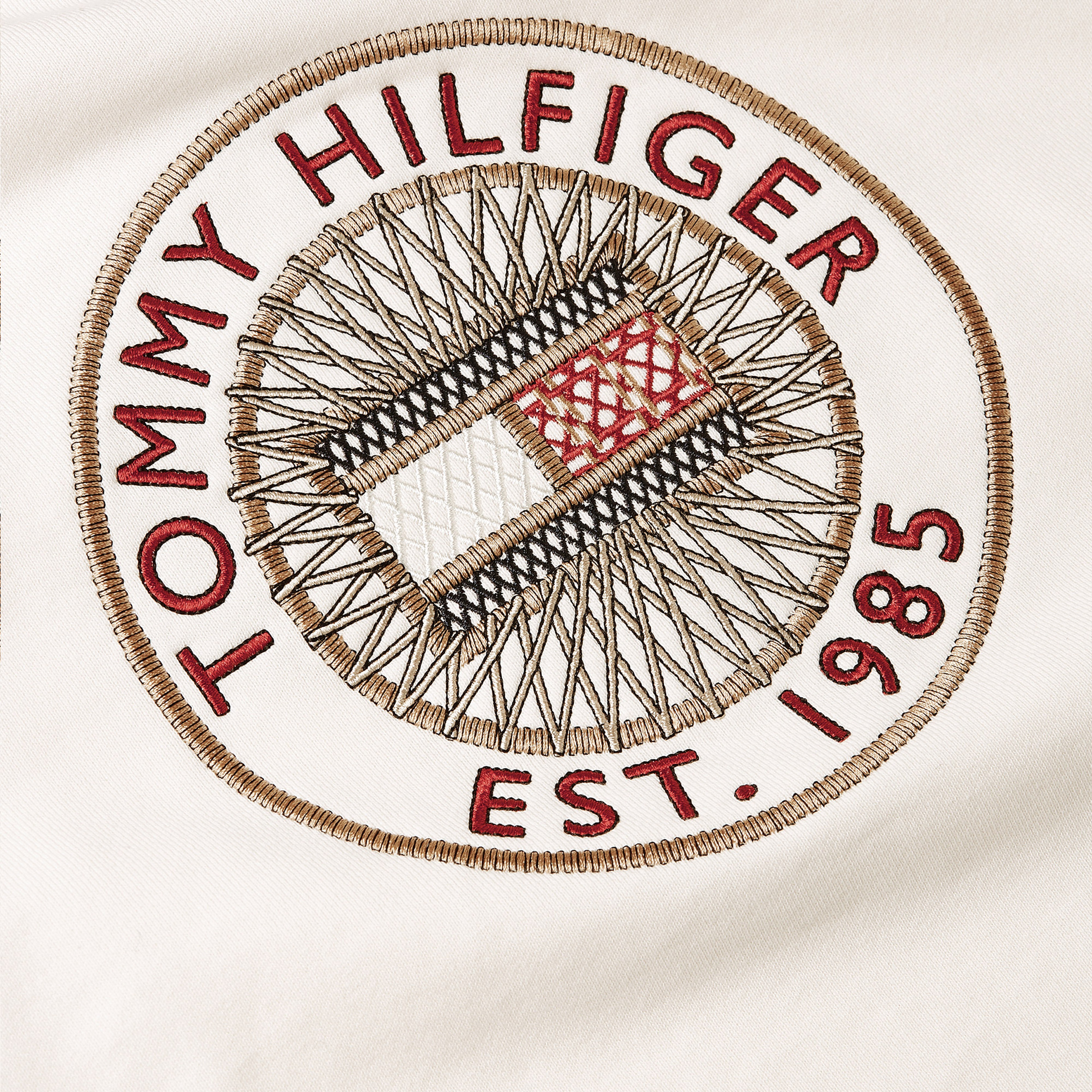 Tommy Hilfiger Nautical Emb Kadın Beyaz Sweatshirt