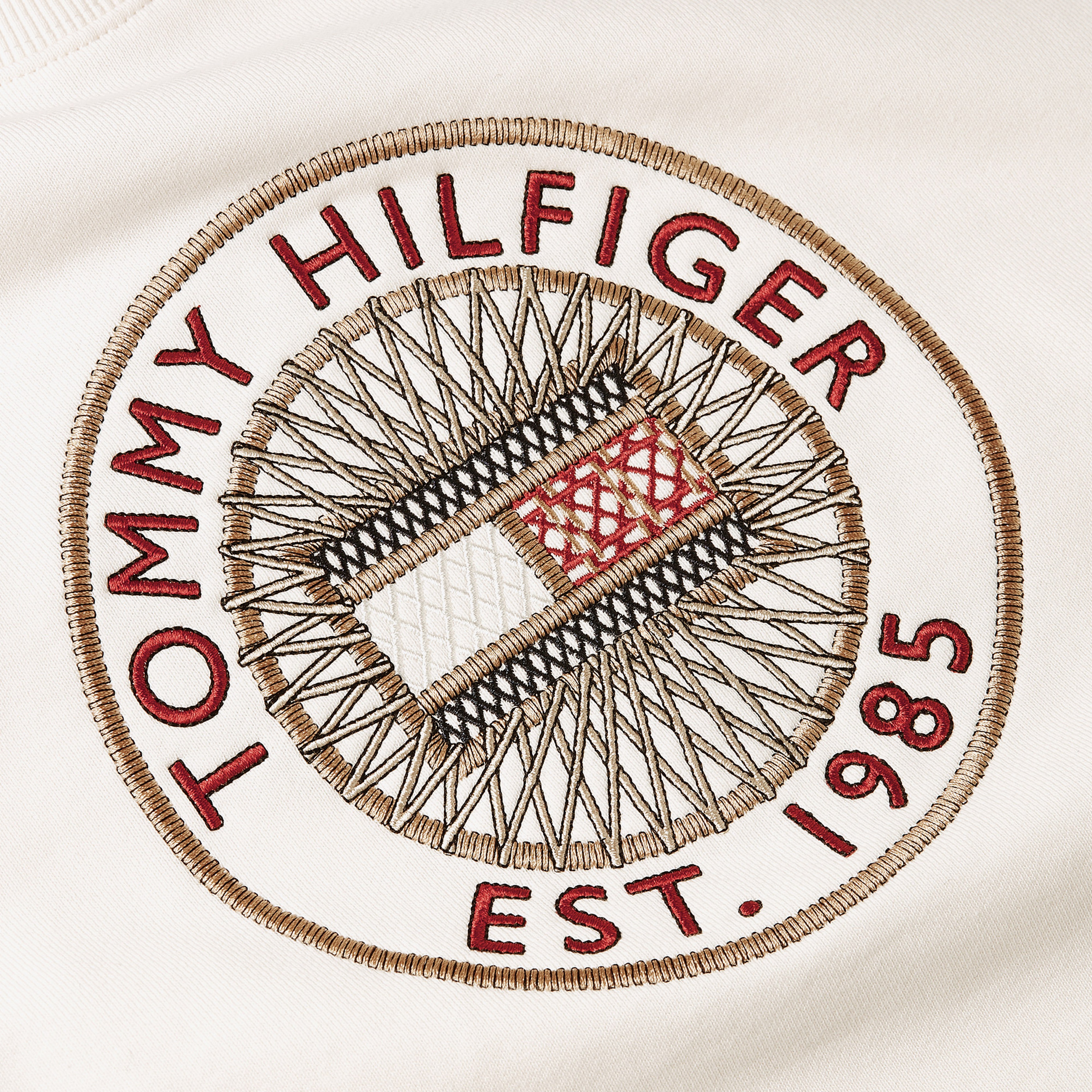 Tommy Hilfiger Nautical Emb Kadın Beyaz Sweatshirt
