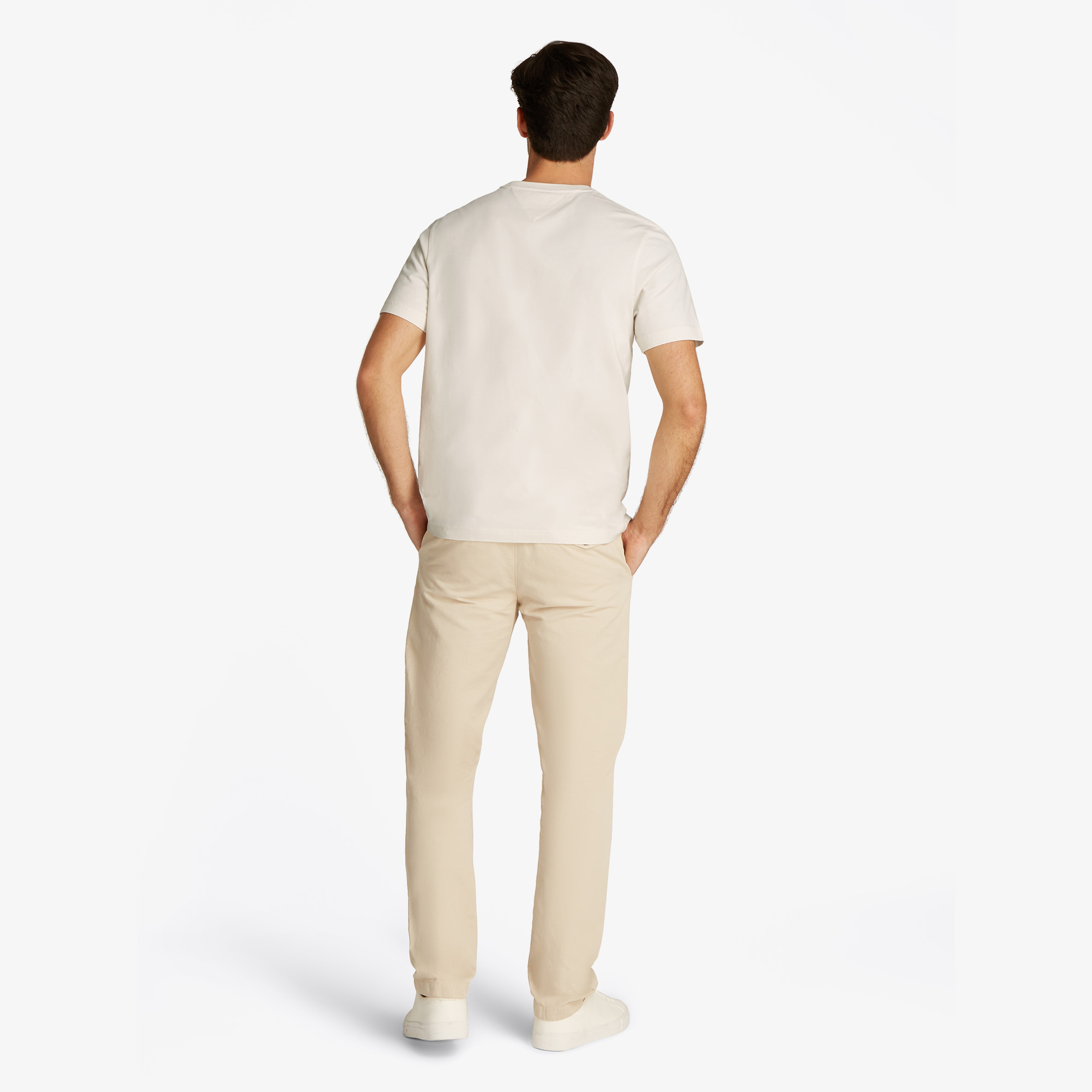 Tommy Hilfiger Erkek Krem T-Shirt