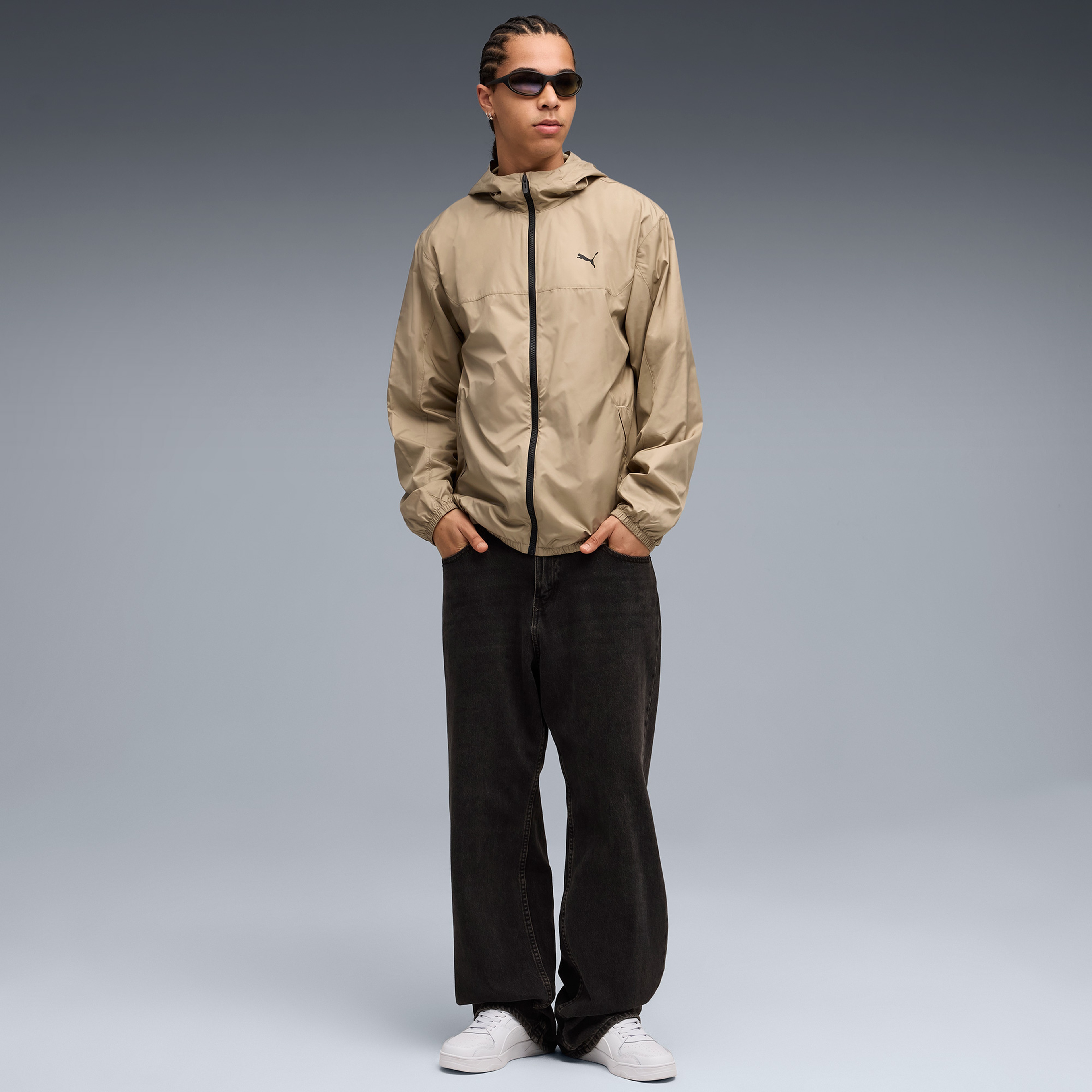 Puma Ess Regular Windbreaker Erkek Krem Yağmurluk