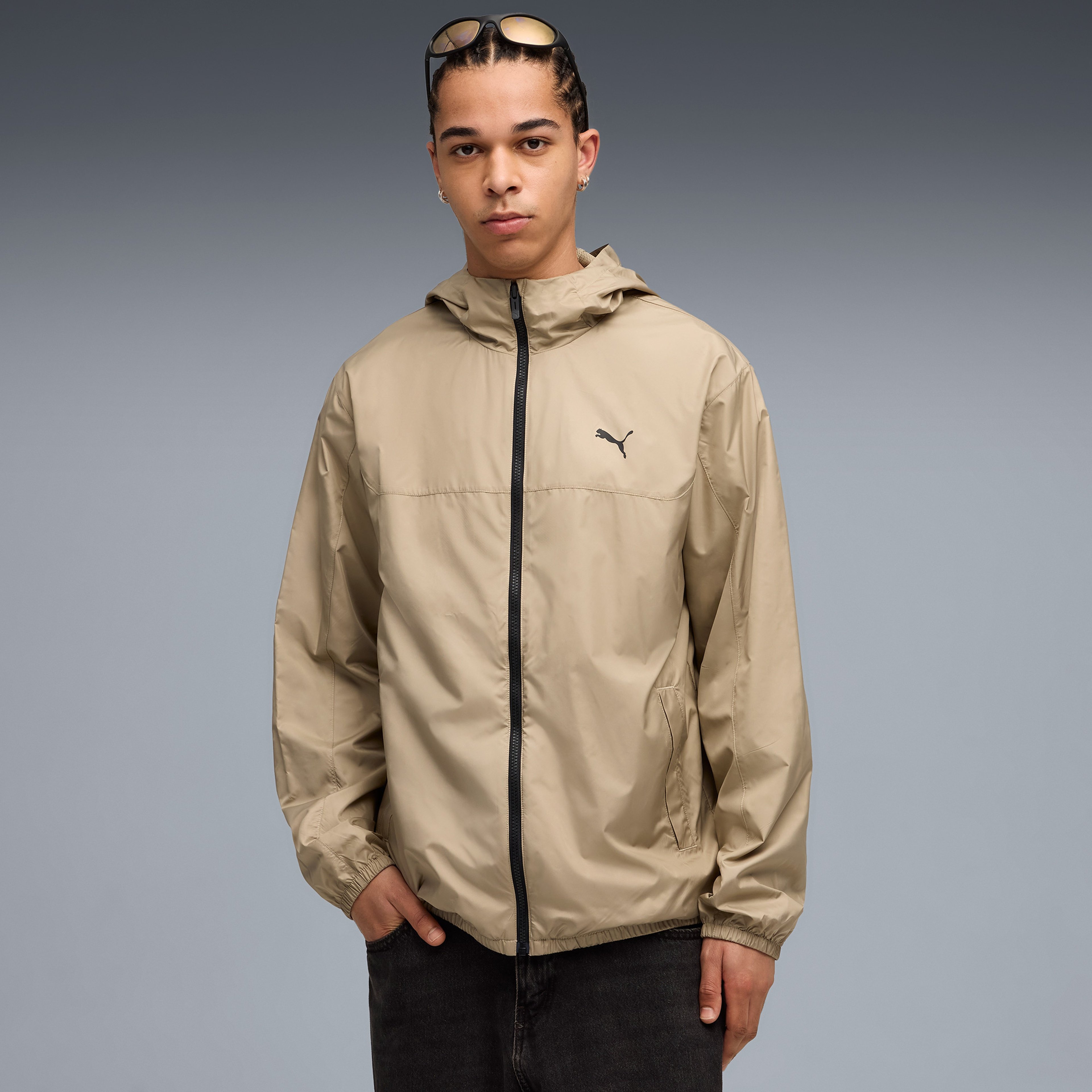 Puma Ess Regular Windbreaker Erkek Krem Yağmurluk