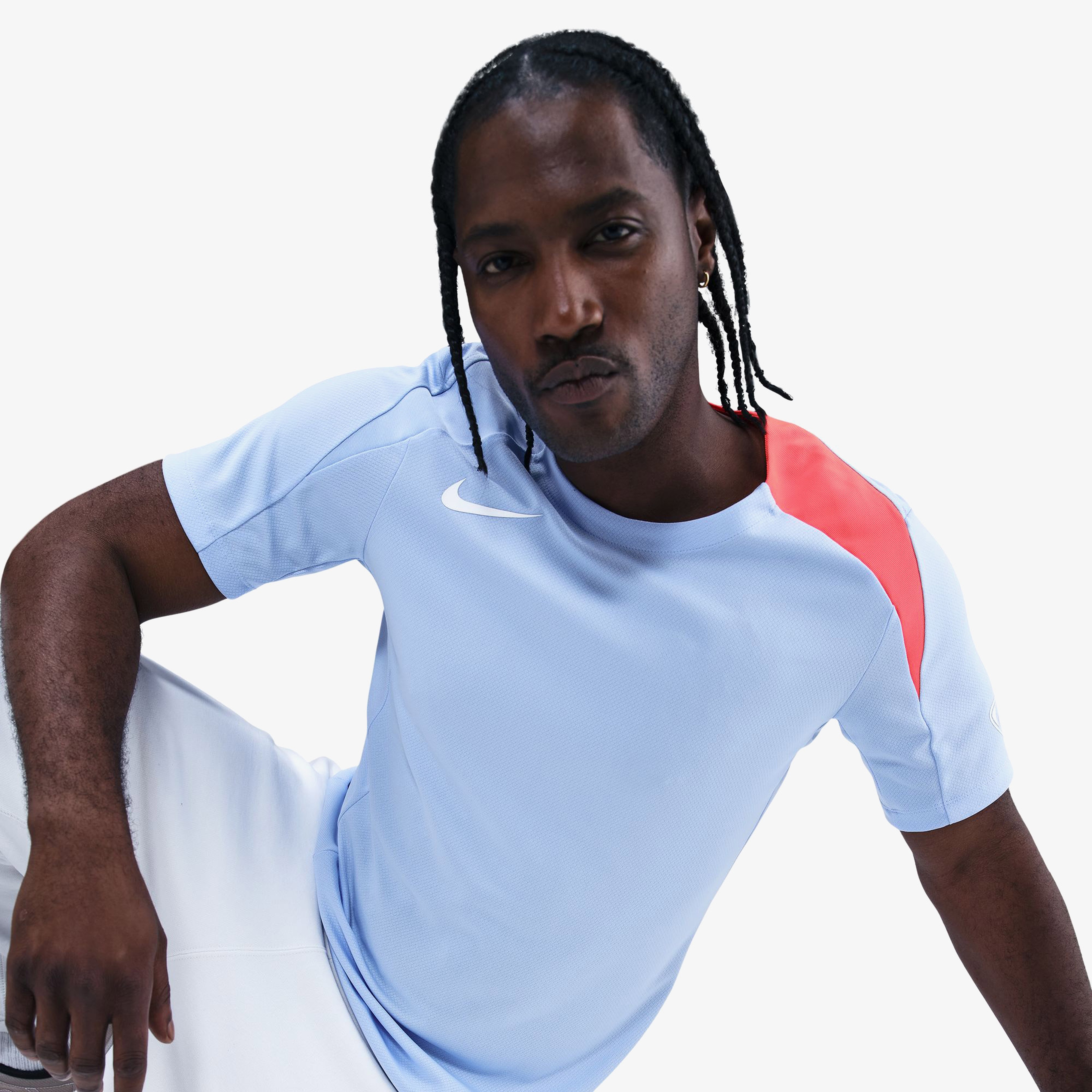 Nike Strike Erkek Mavi Futbol T-Shirt