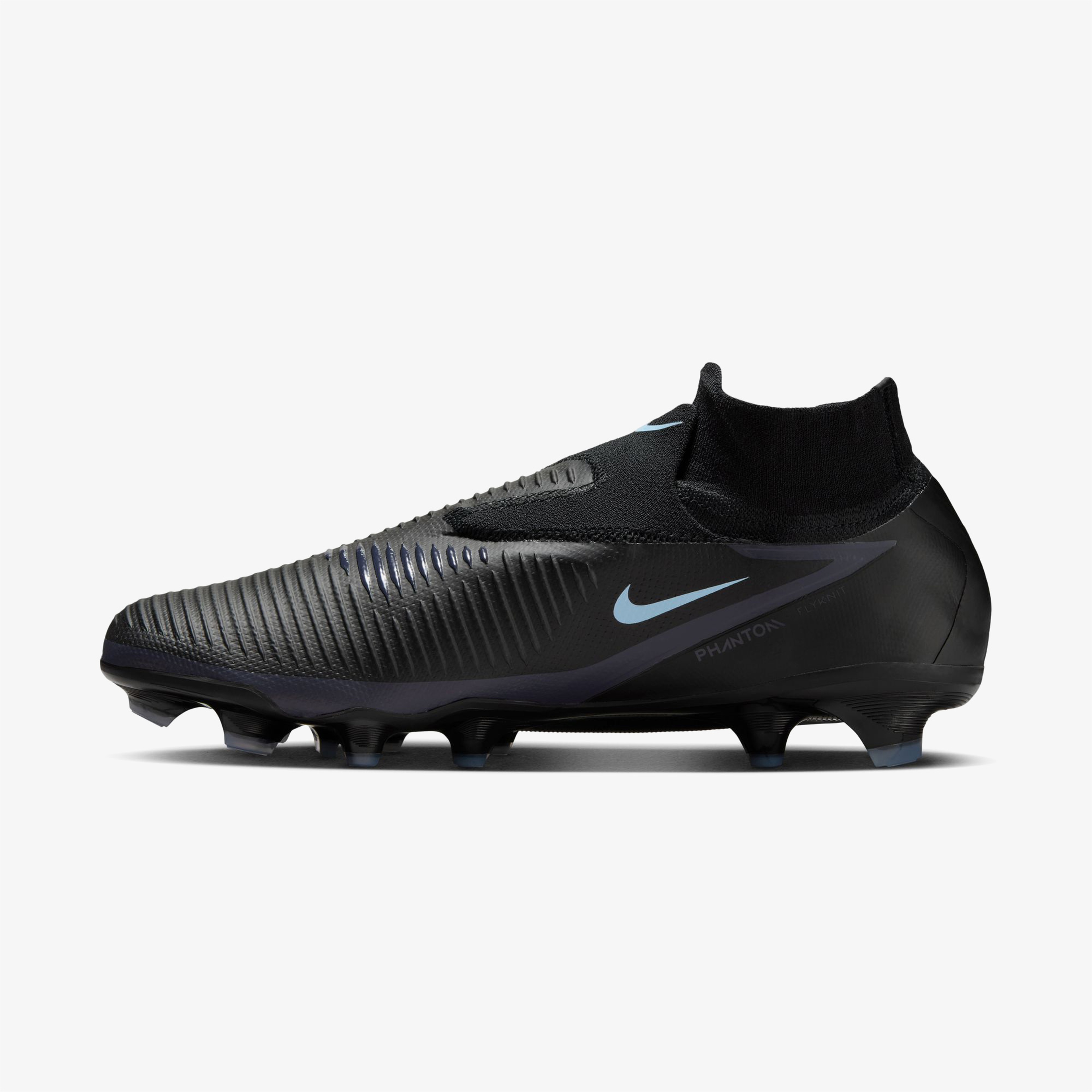 Nike Phantom 6 High Pro Erkek Siyah Çim Saha Kramponu