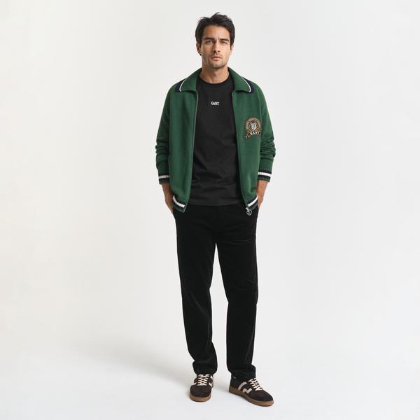 GANT Erkek Siyah Regular Fit Cord Chino Pantolon
