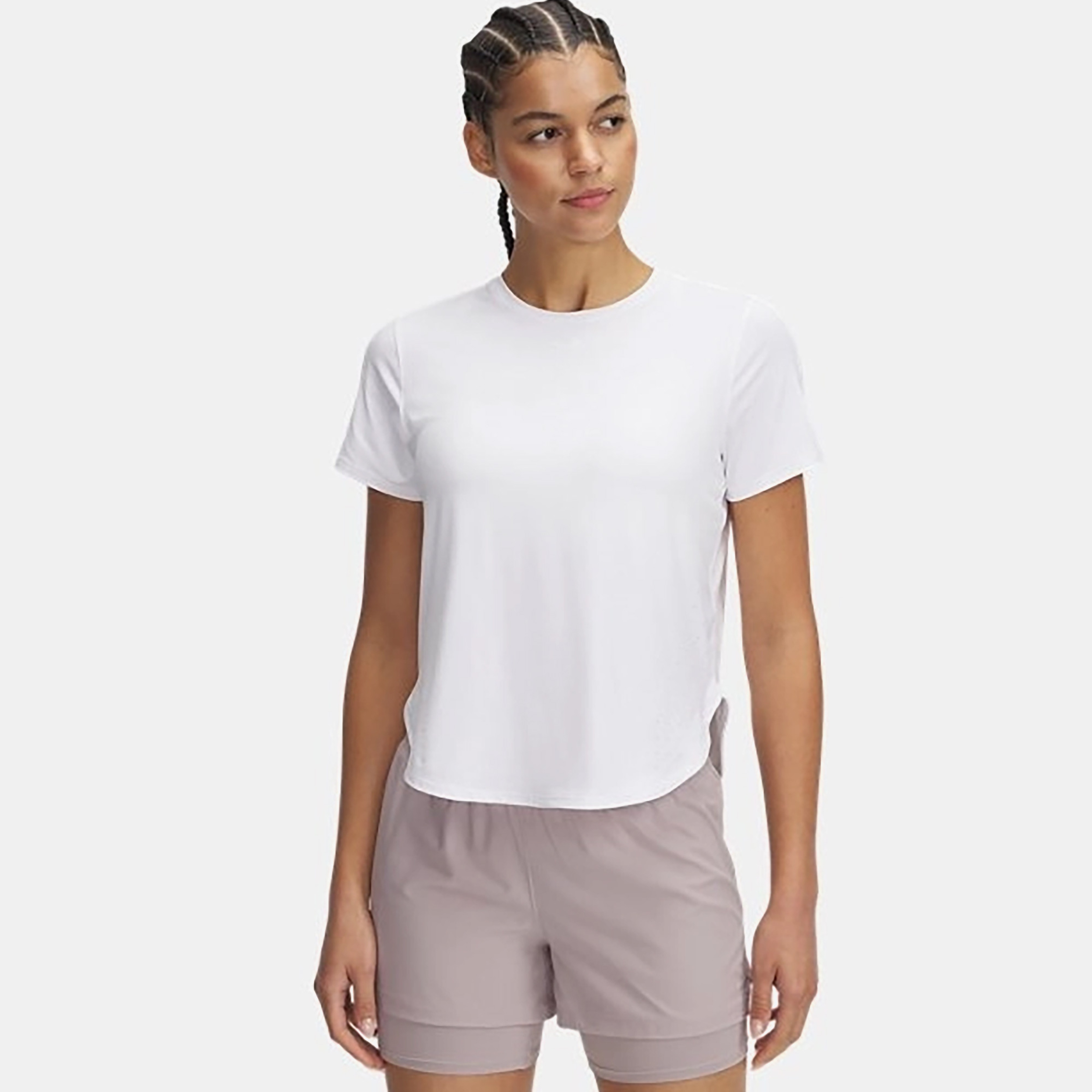 Under Armour Launch Elite Kadın Beyaz T-Shirt