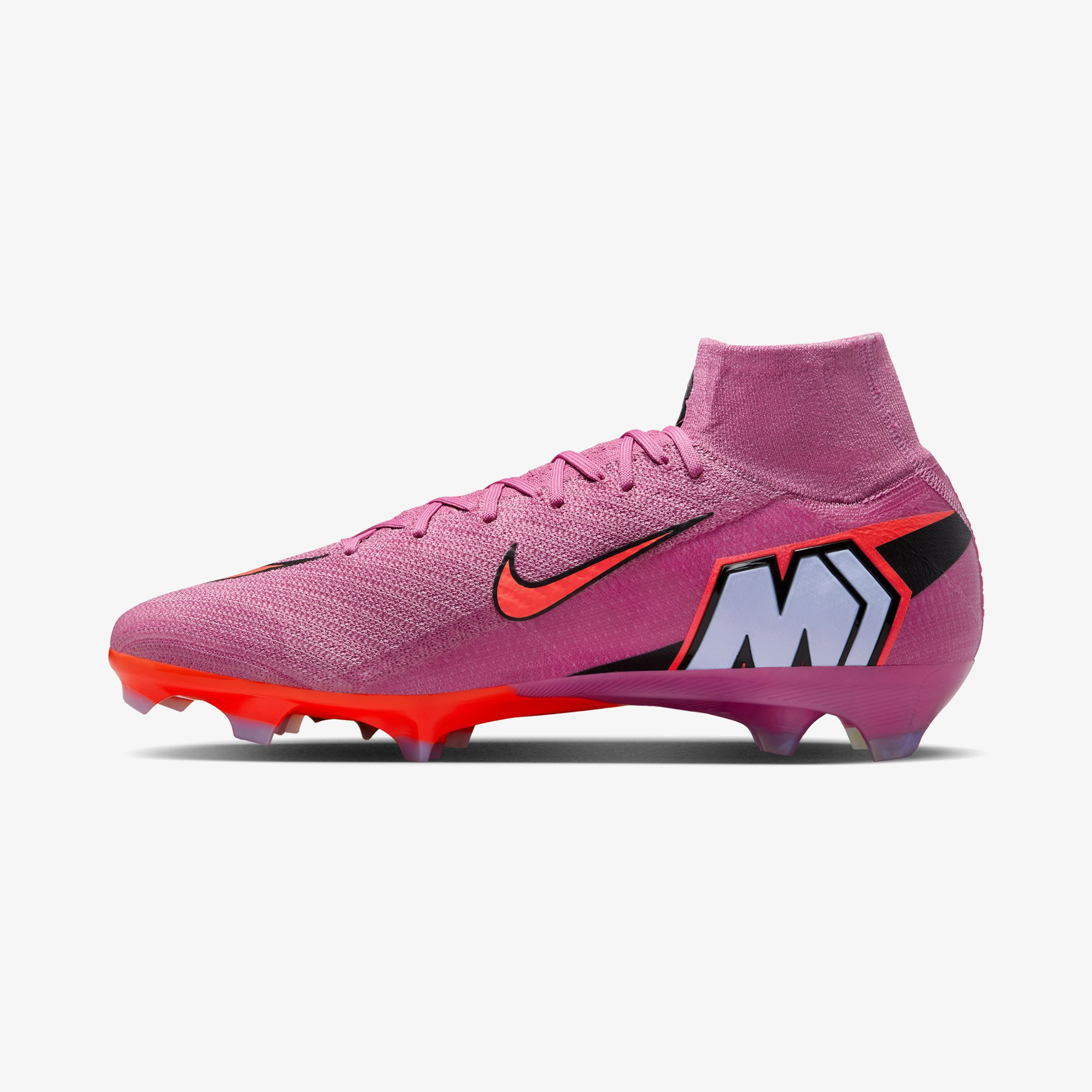 Nike Mercurial Superfly 10 Elite Erkek Pembe Çim Saha Kramponu