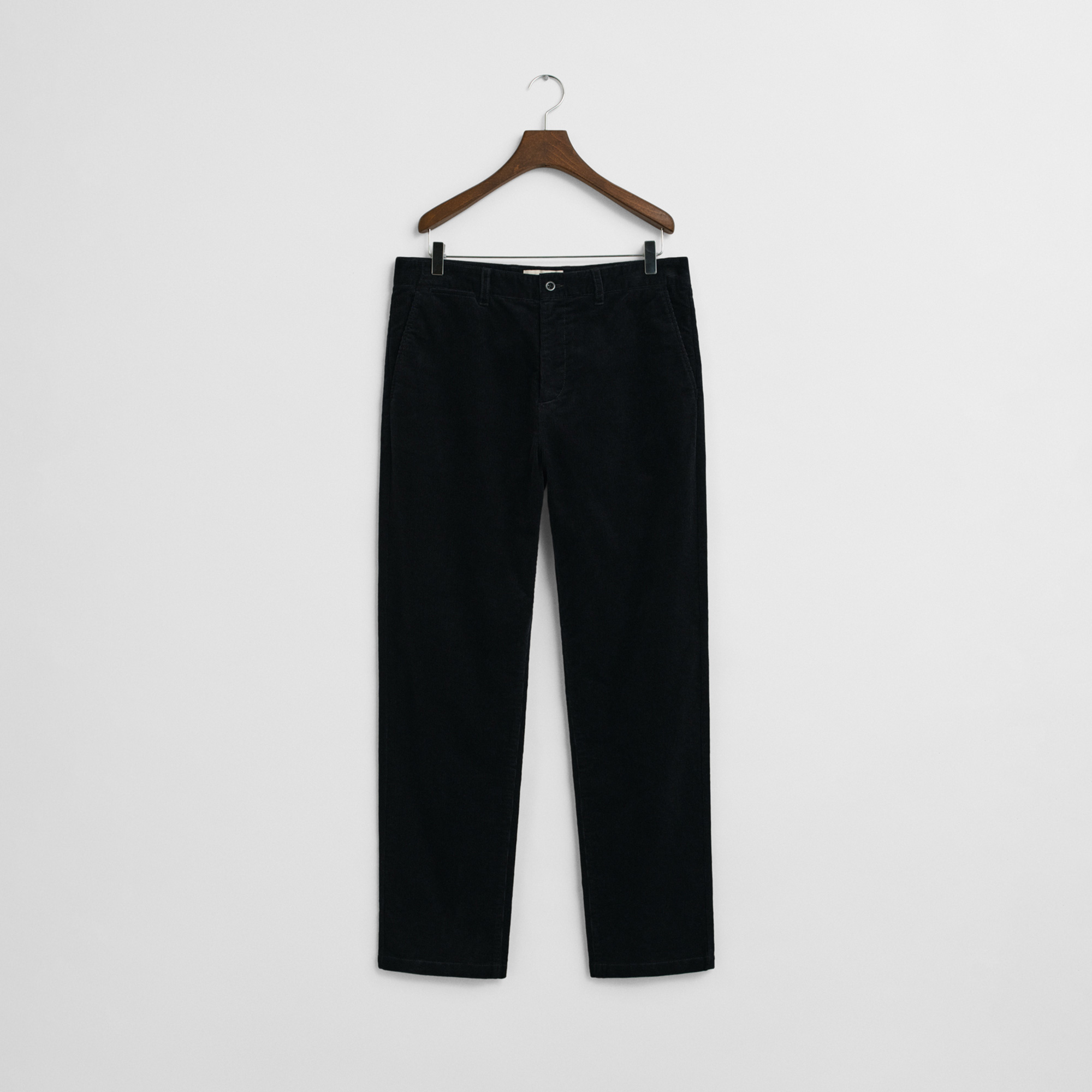 GANT Erkek Siyah Regular Fit Cord Chino Pantolon