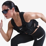 Nike Dri-Fit Tempo Swoosh Run Kadın Siyah Tayt