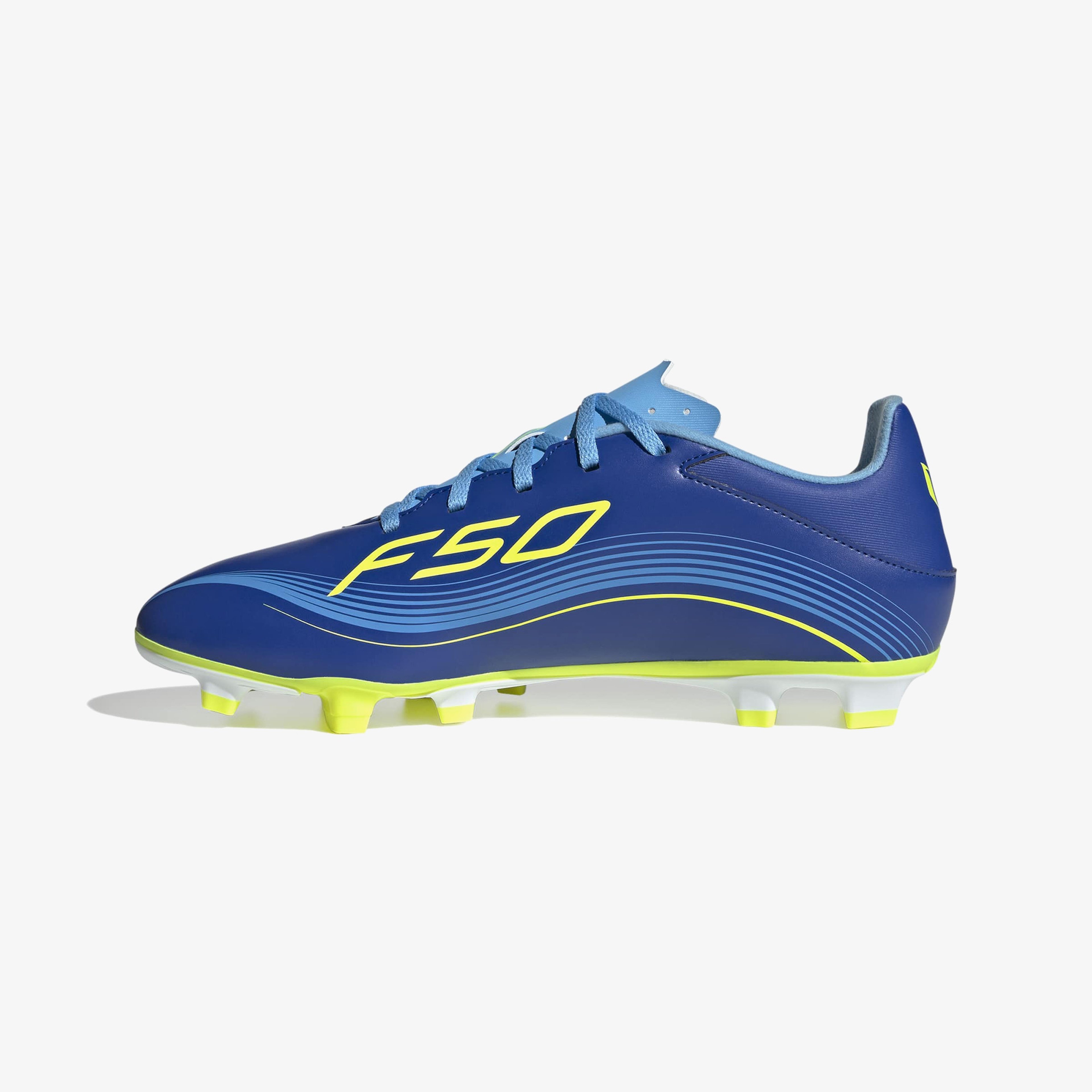 adidas F50 Messi Club Firm-Multi Ground Erkek Mavi Çim Saha Kramponu