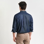 GANT Erkek Lacivert Regular Fit Düğmeli Yaka Gömlek