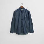 GANT Erkek Lacivert Regular Fit Düğmeli Yaka Gömlek