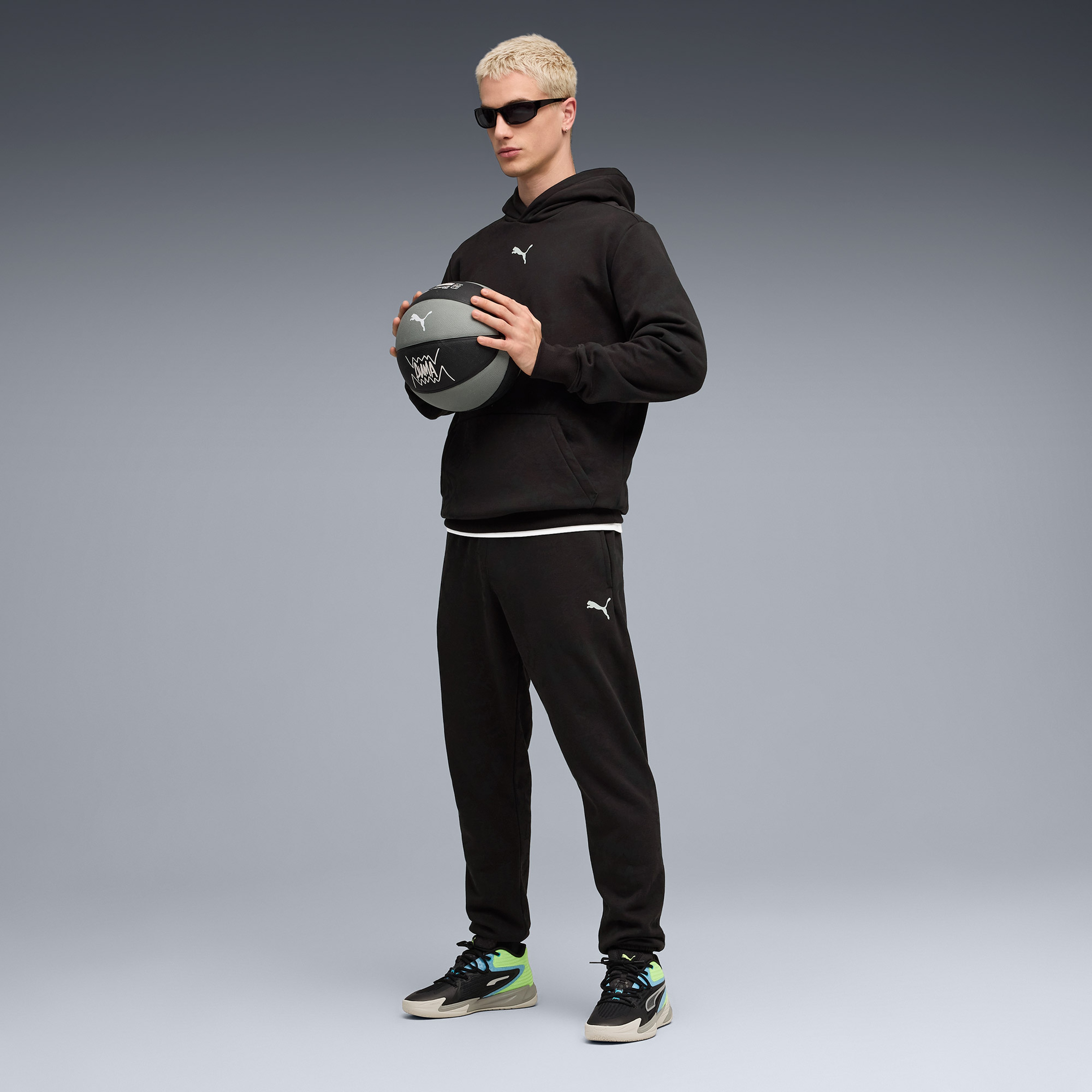 Puma Teamjaws Post Game Erkek Siyah Basketbol Eşofman Altı