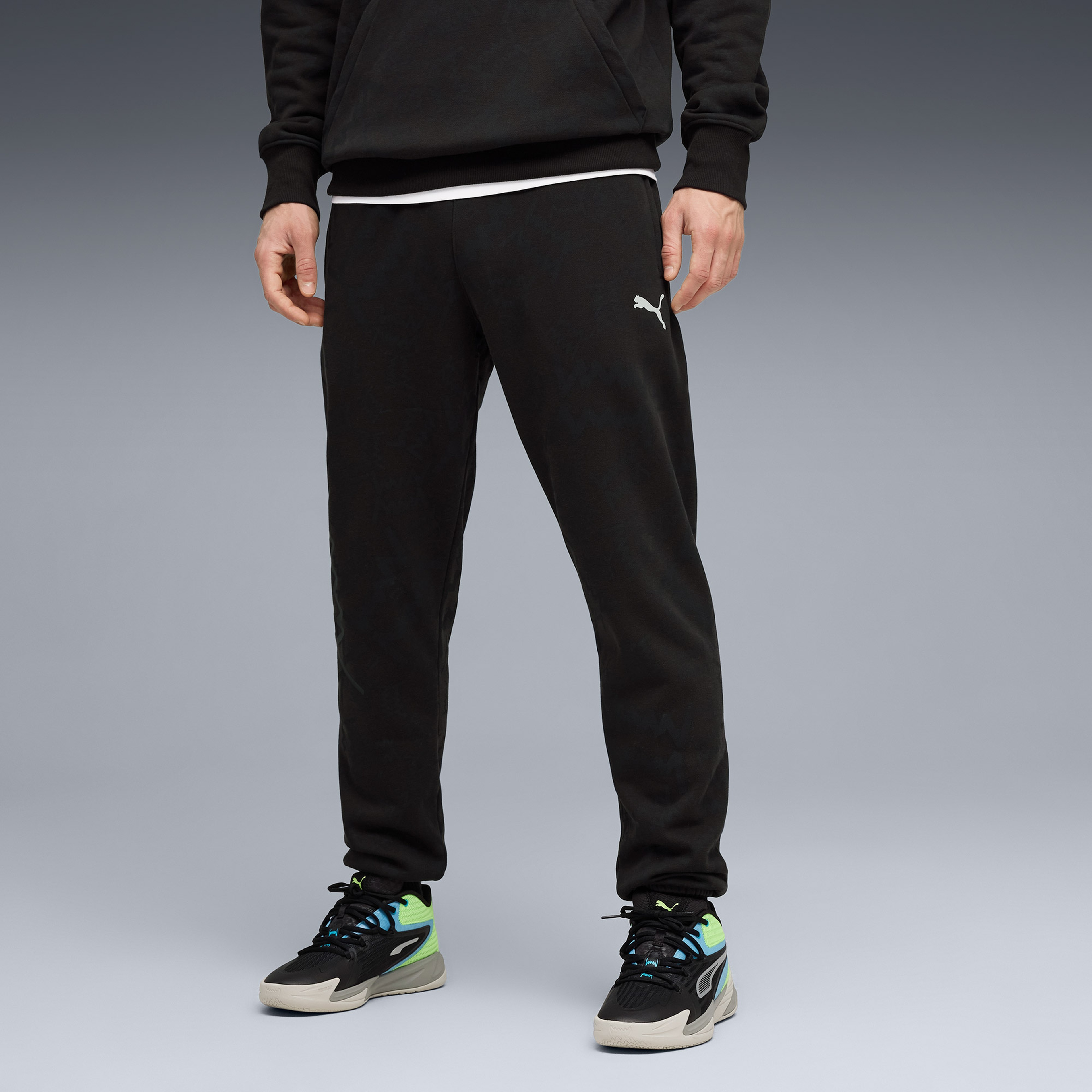 Puma Teamjaws Post Game Erkek Siyah Basketbol Eşofman Altı