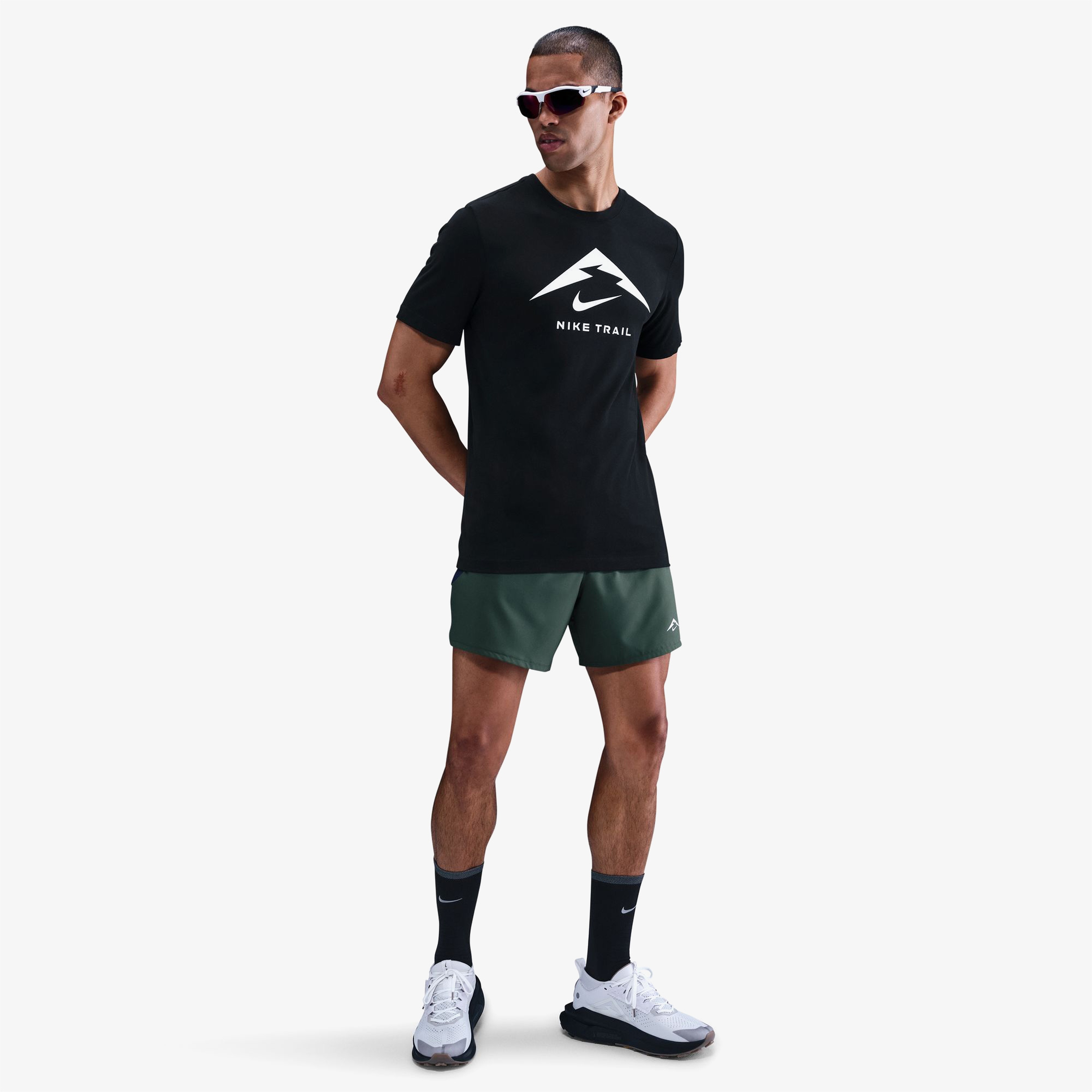 Nike Dri-Fit Erkek Siyah Koşu T-Shirt