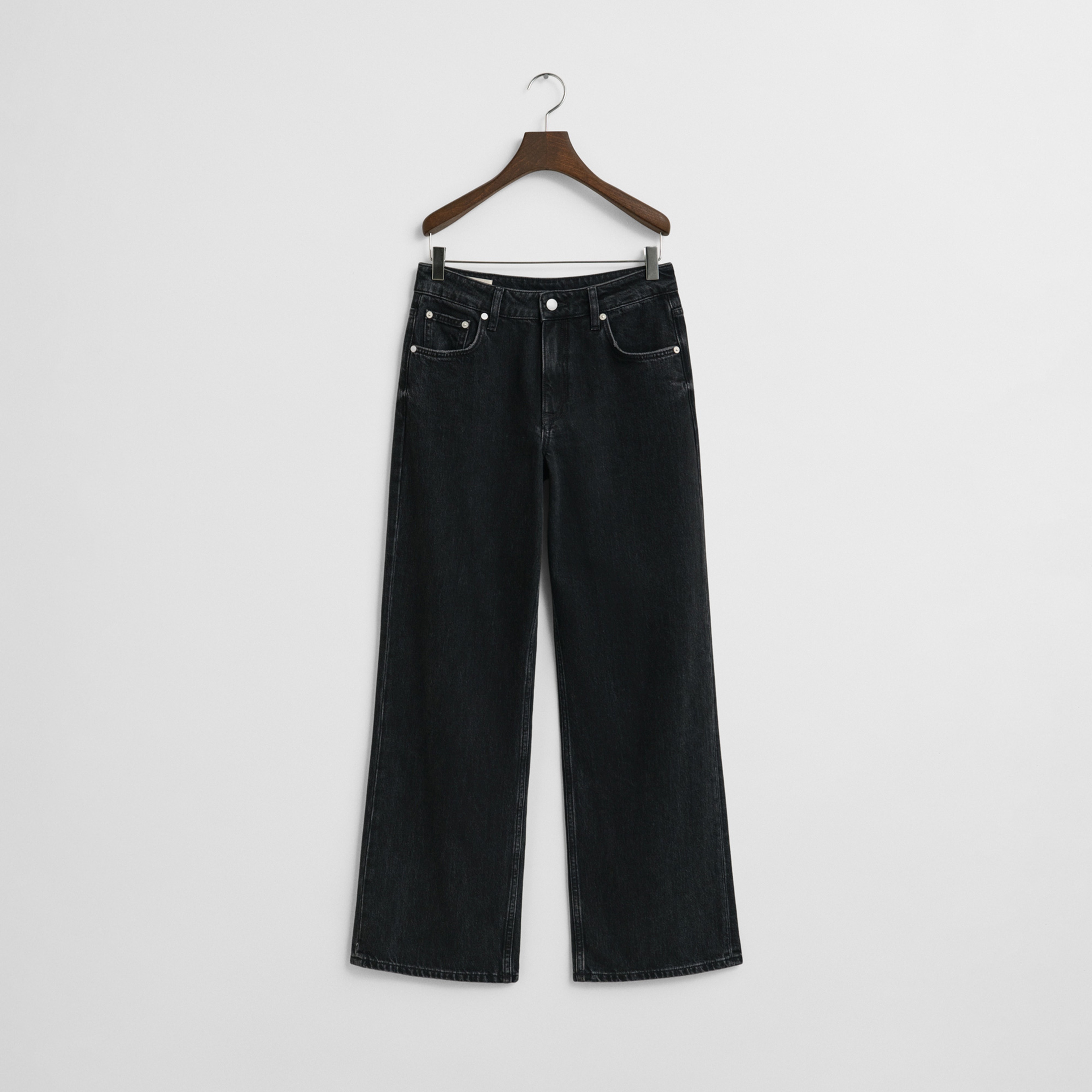 GANT Kadın Siyah Relaxed Fit Jean