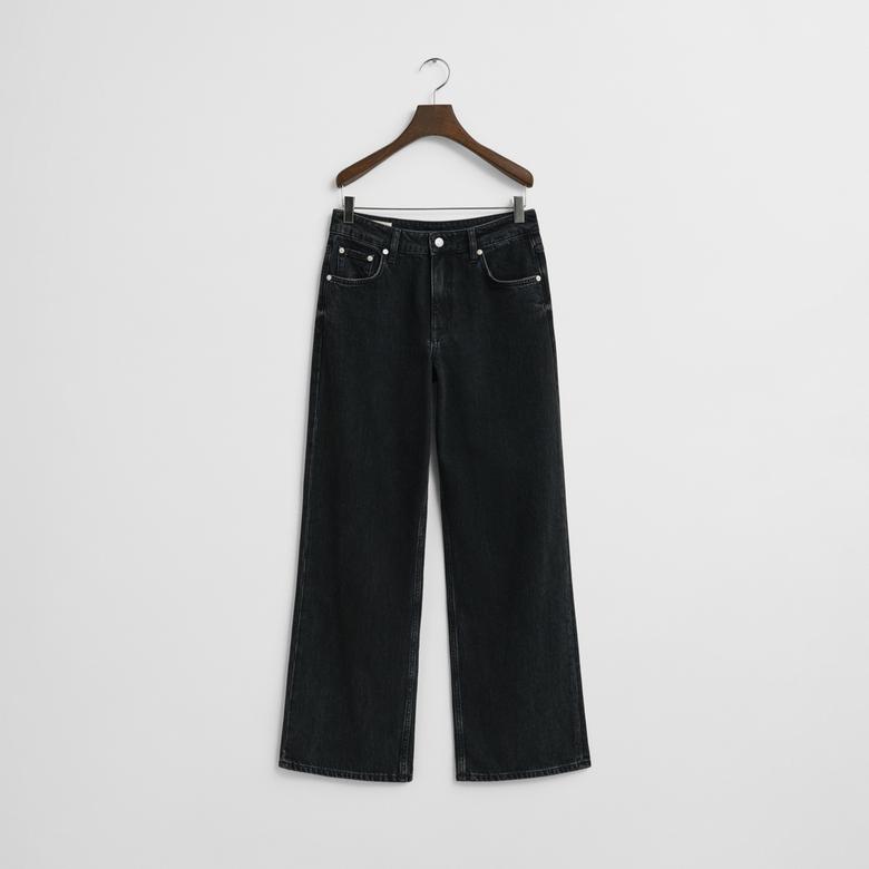 GANT Kadın Siyah Relaxed Fit Jean