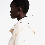 Tommy Hilfiger Down Shımmer Wıth Fur Kadın Beyaz Mont