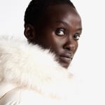 Tommy Hilfiger Down Shımmer Wıth Fur Kadın Beyaz Mont