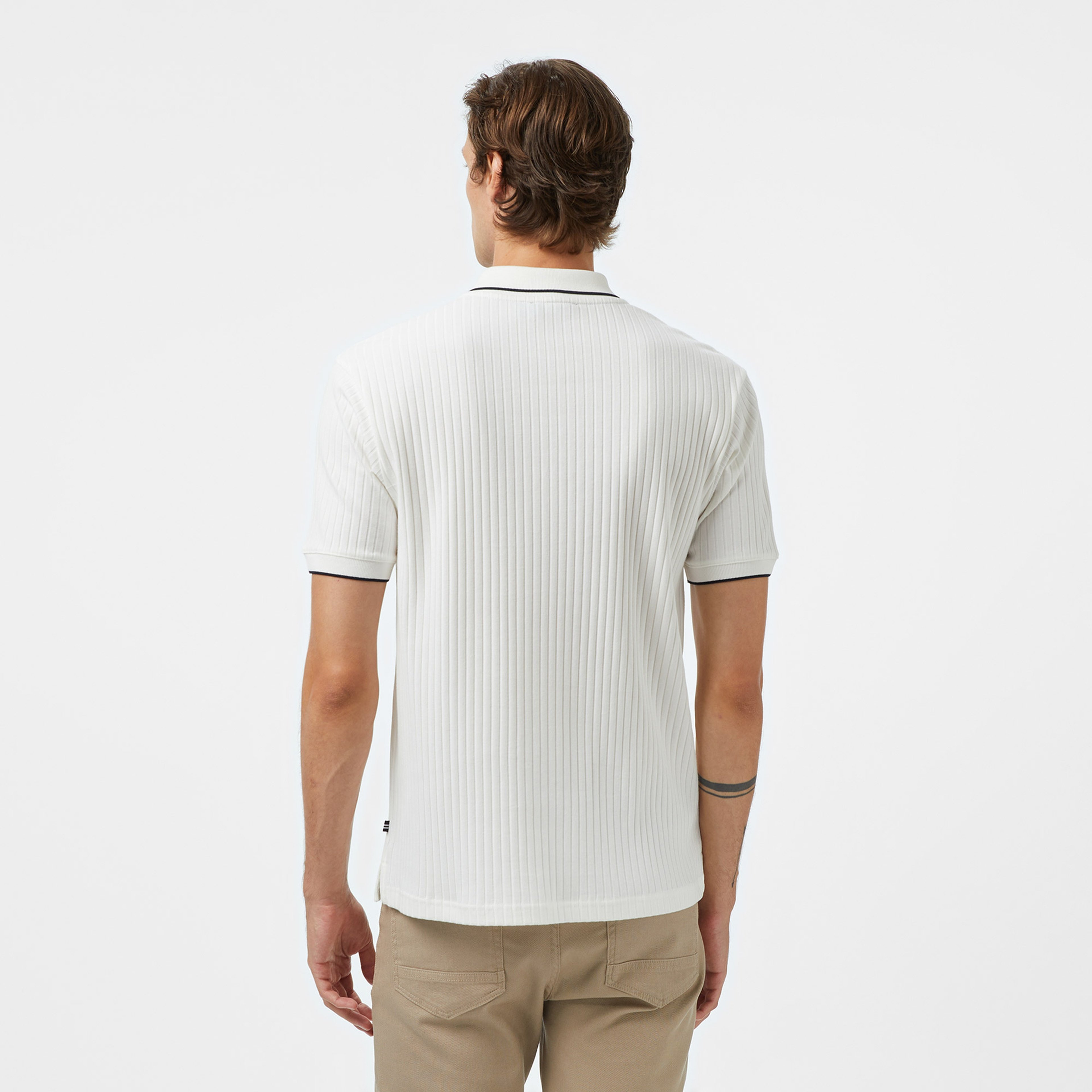 Nautica Erkek Beyaz Classic Fit Polo