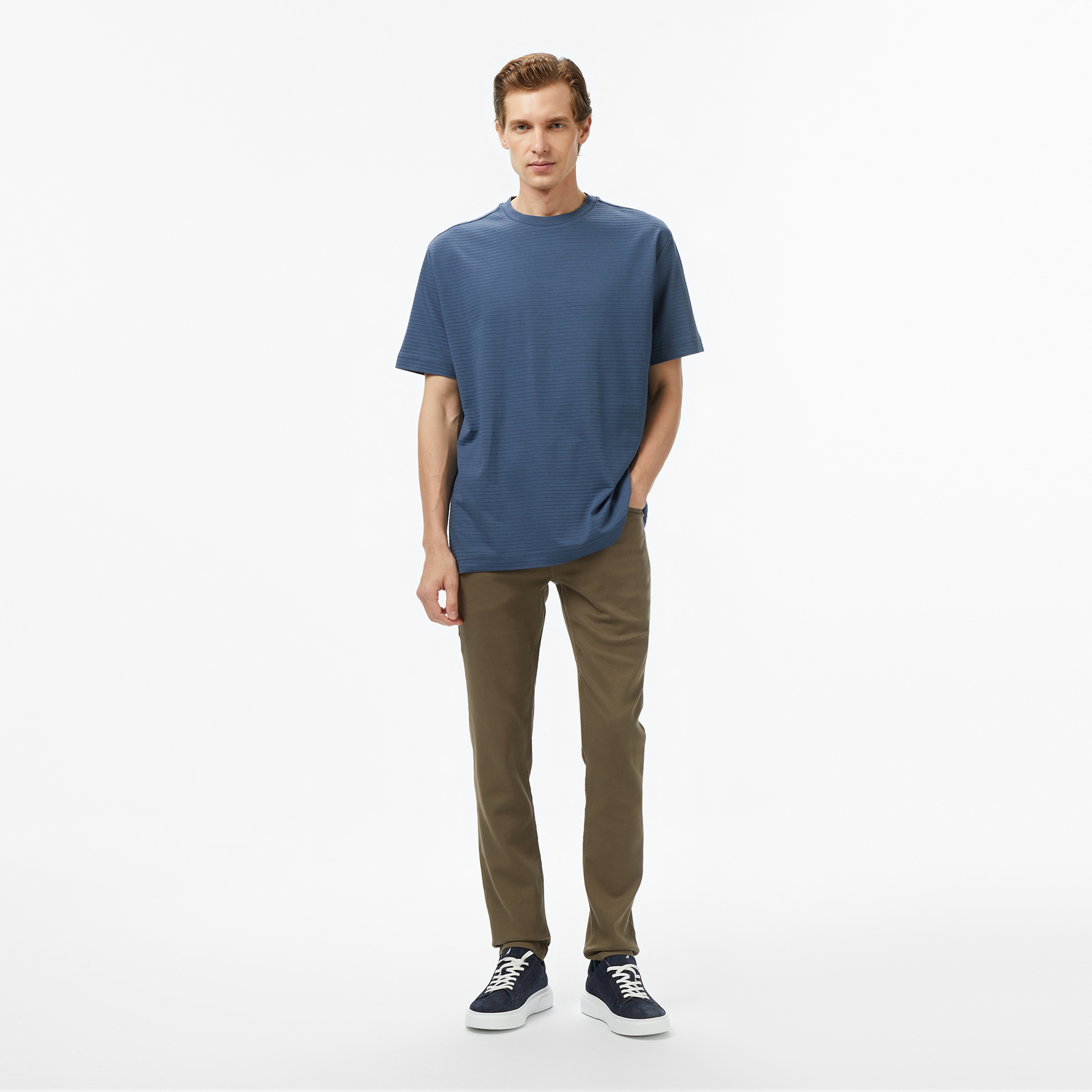 Nautica Erkek Kahverengi Slim Fit Pantolon