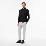Nautica Erkek Siyah Classic Fit Uzun Kollu Polo