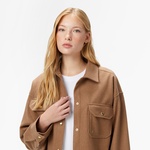 Nautica Kadın Kahverengi Regular Fit Gömlek