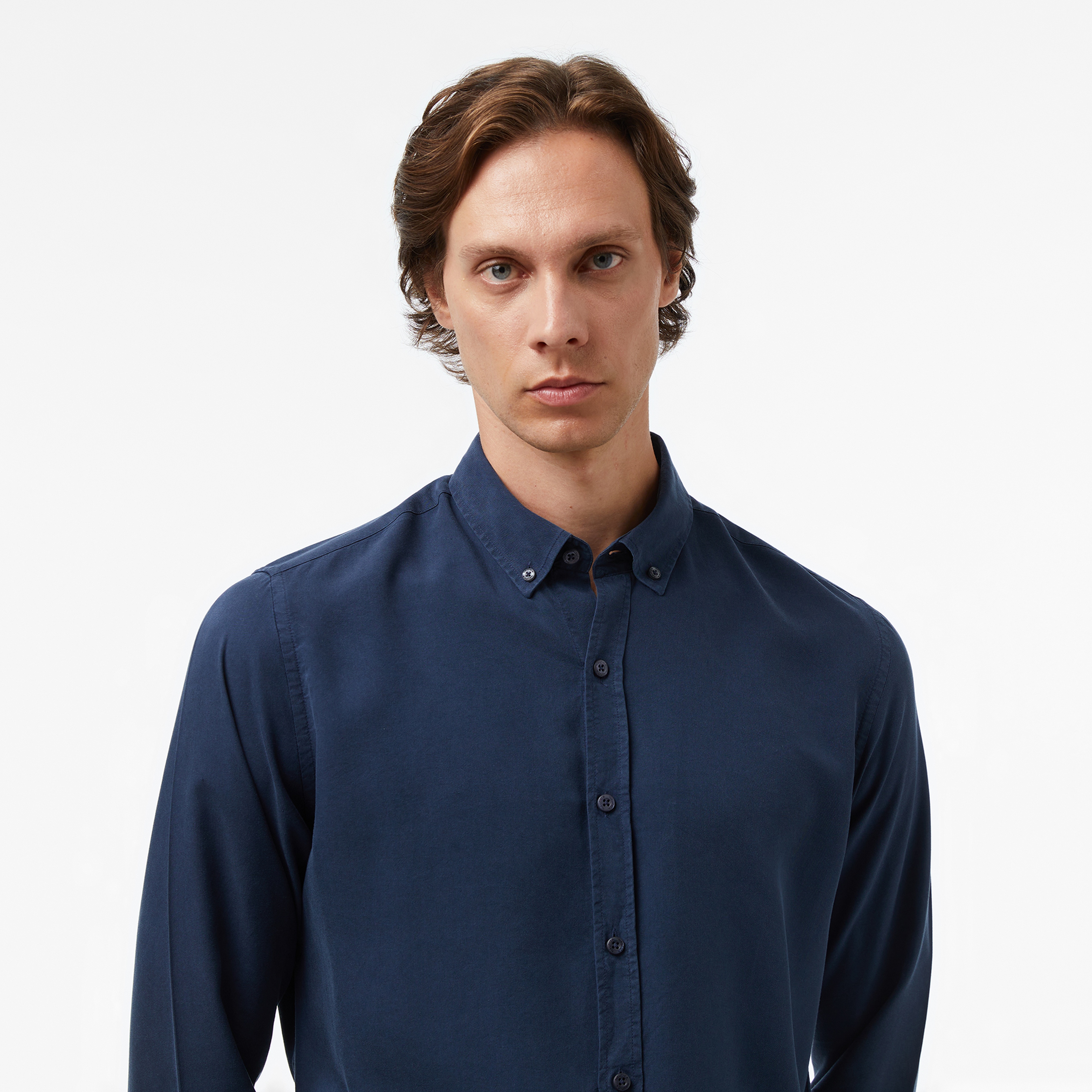 Nautica Erkek Lacivert Classic Fit Gömlek