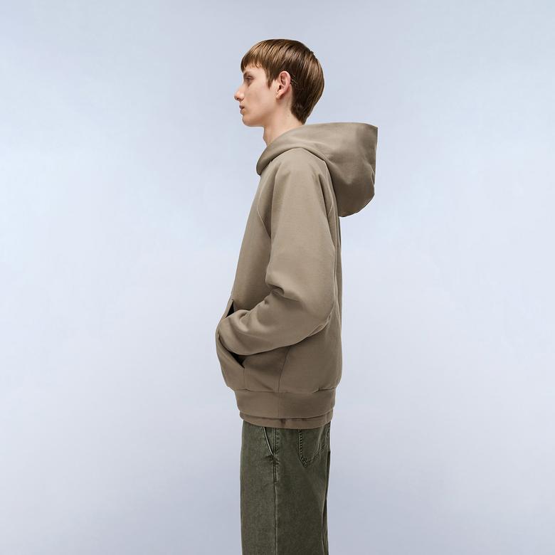 Napapijri B-Elevated Logo Erkek Kahverengi Sweatshirt