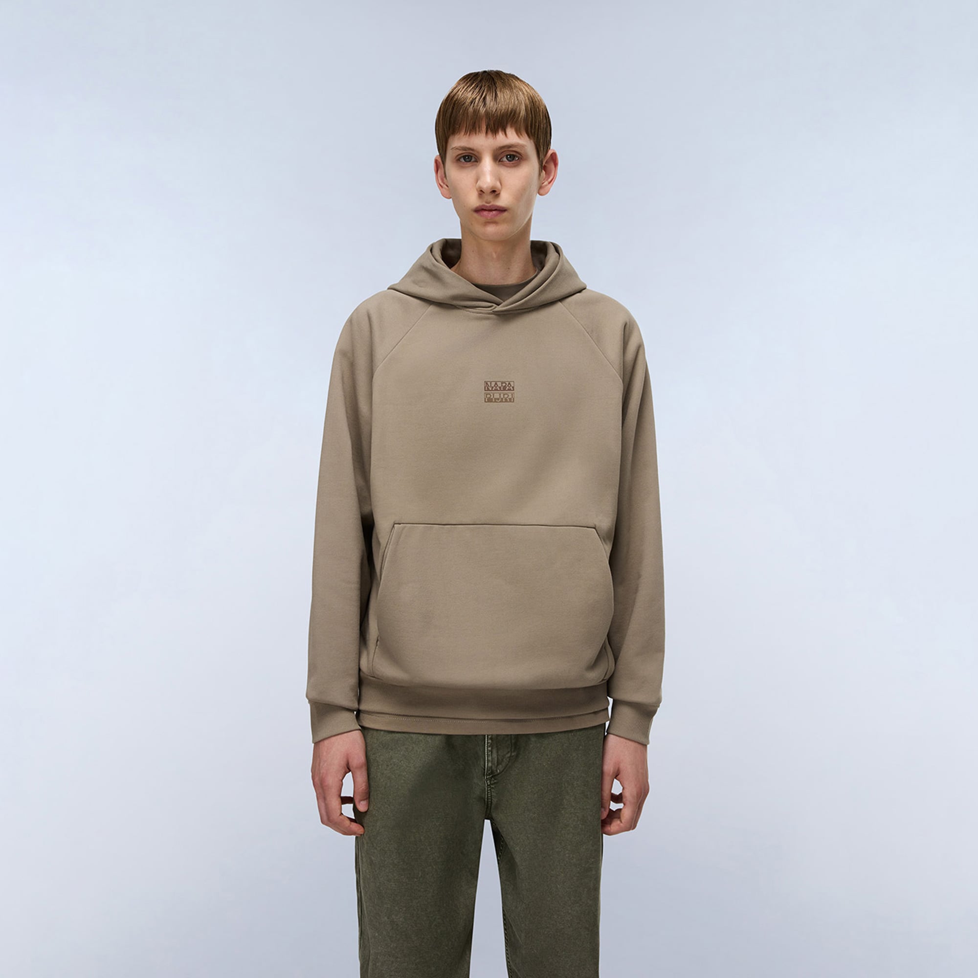 Napapijri B-Elevated Logo Erkek Kahverengi Sweatshirt