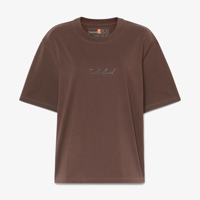 Timberland Lush Comfort Short-Sleeve Kadın Kahverengi T-Shirt