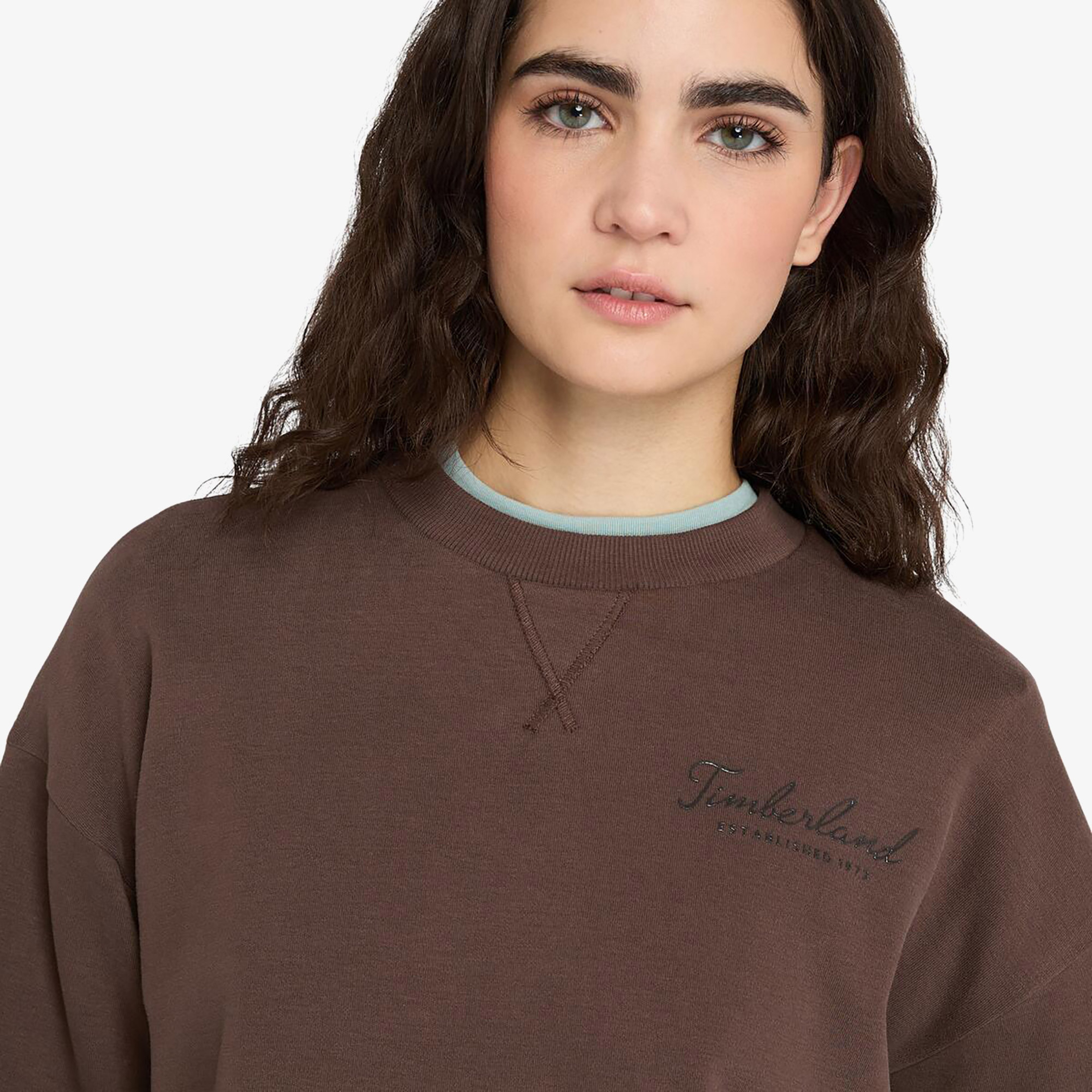 Timberland Lush Comfort Crew Kadın Kahverengi Sweatshirt