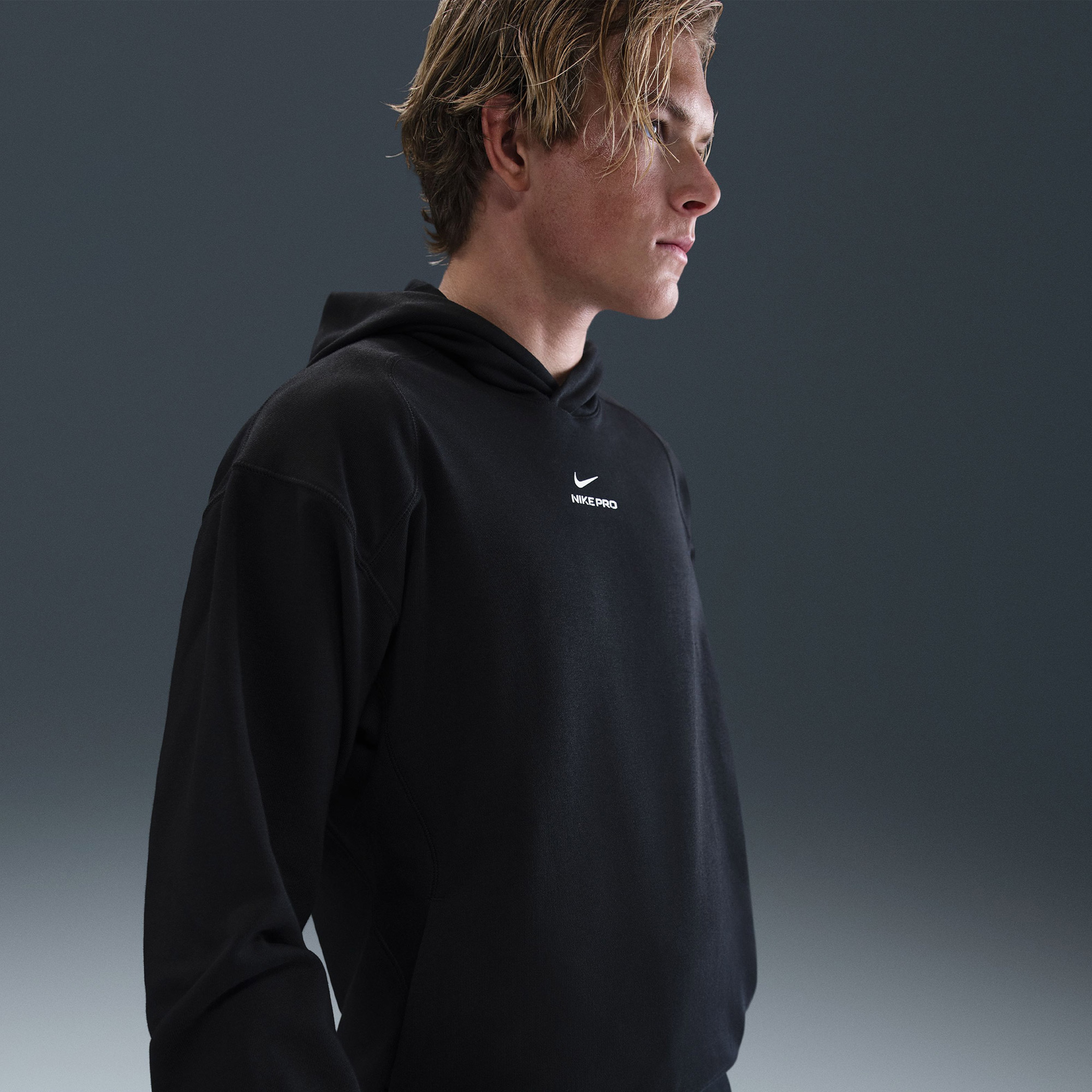 Nike Pro Dri-Fit Midlayer Erkek Siyah Sweatshirt