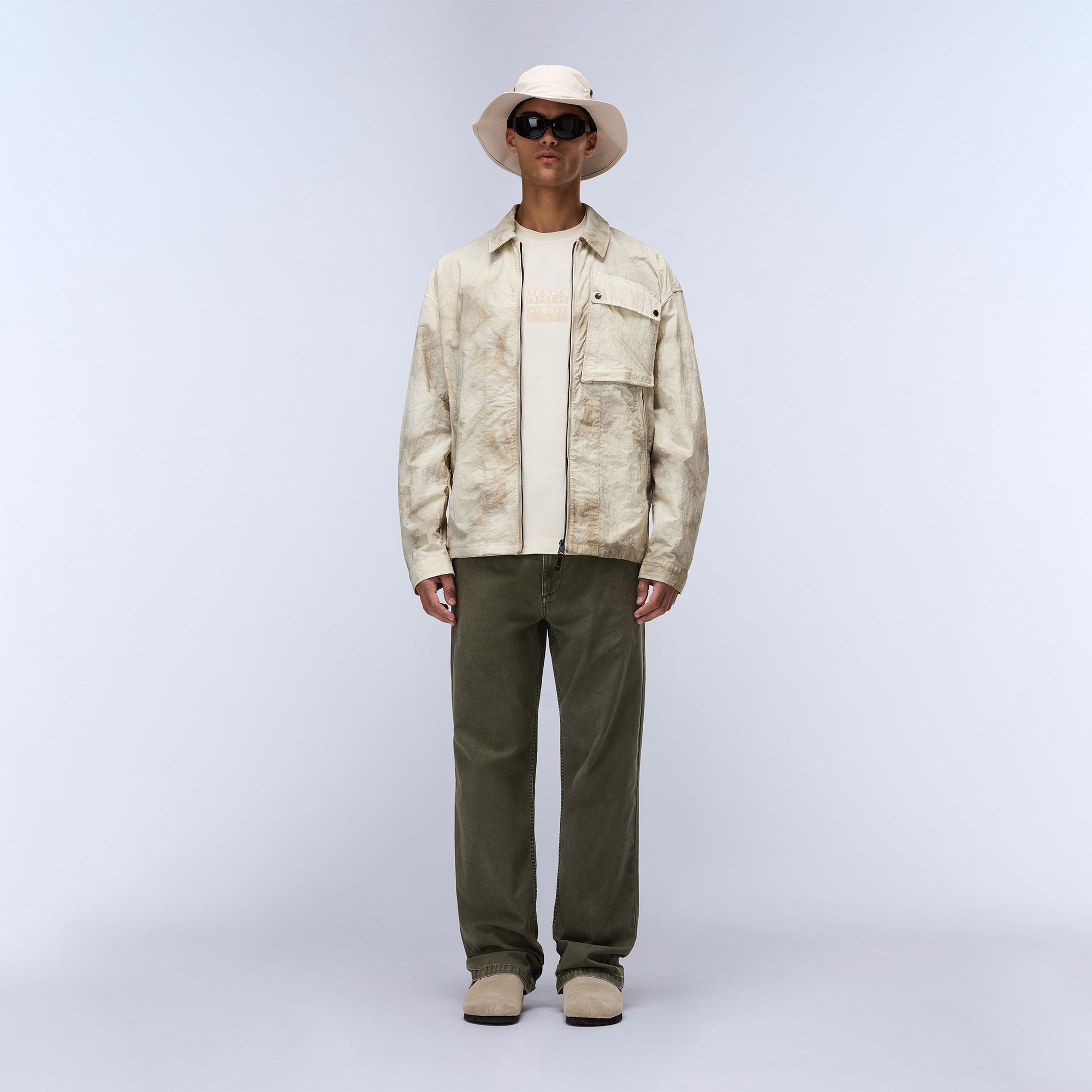 Napapijri Comel Erkek Bej T-Shirt