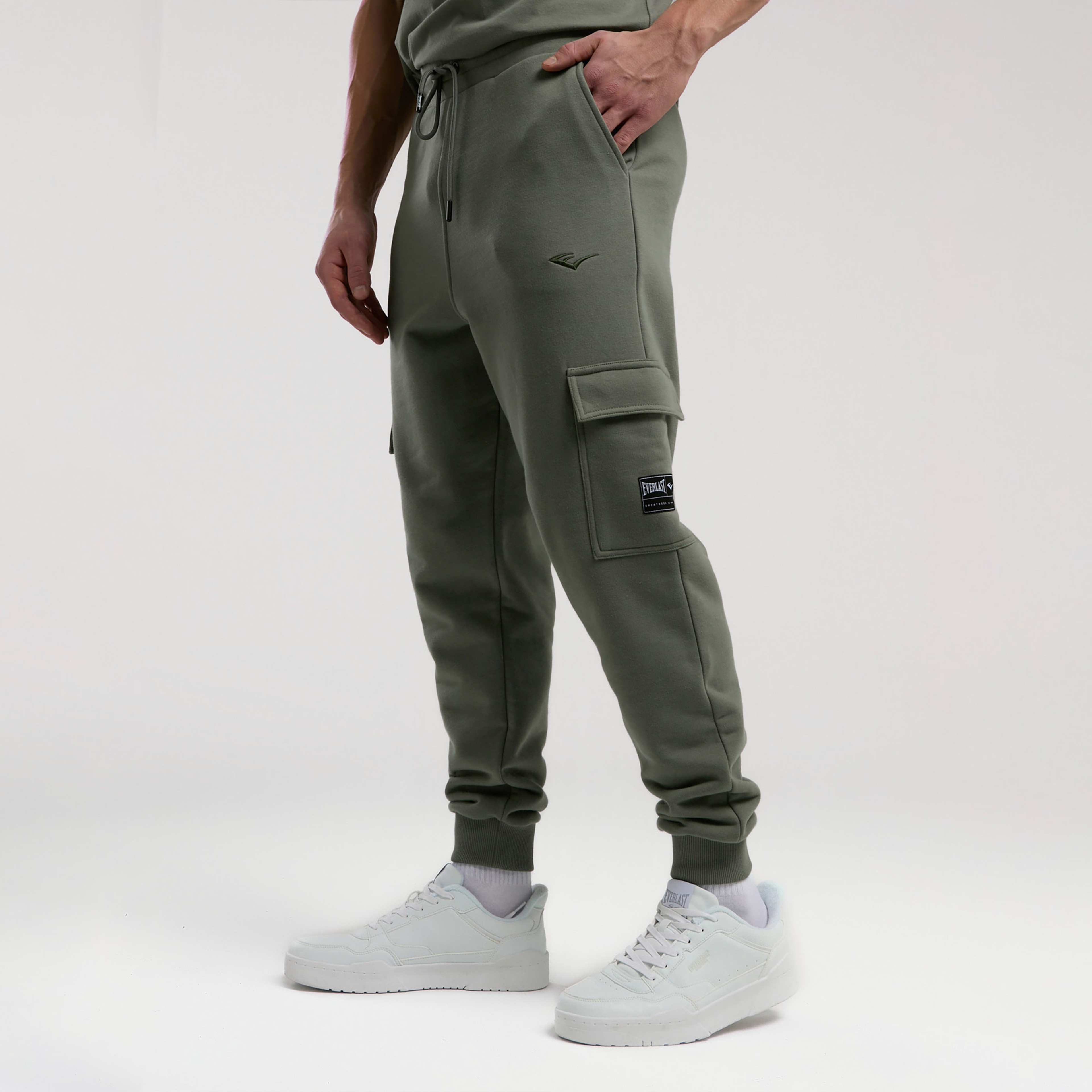 Everlast Ever Essentials Regular Erkek Haki  Kargo Cepli Günlük Eşofman Altı