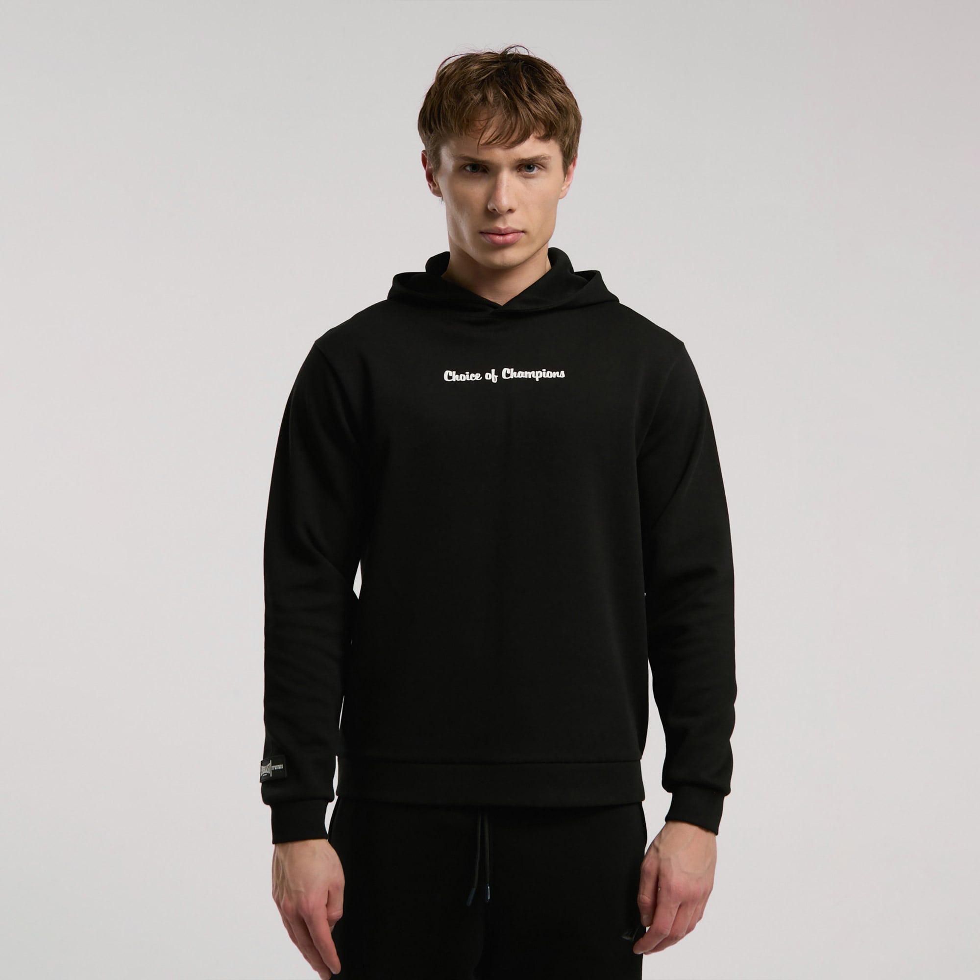 Everlast Champions Collection Erkek Siyah Kapüşonlu Sweatshirt