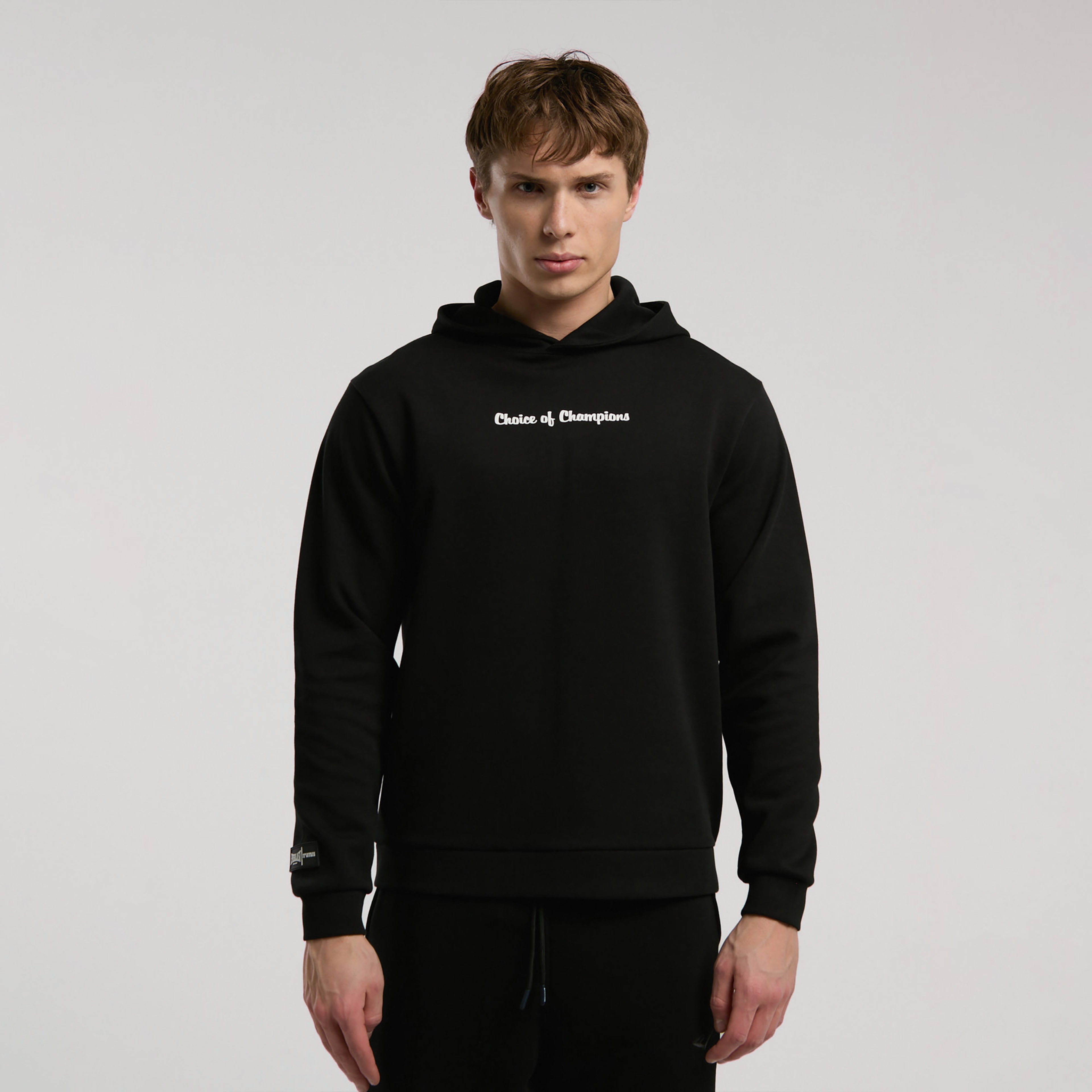 Everlast Champions Collection Erkek Siyah Kapüşonlu Sweatshirt