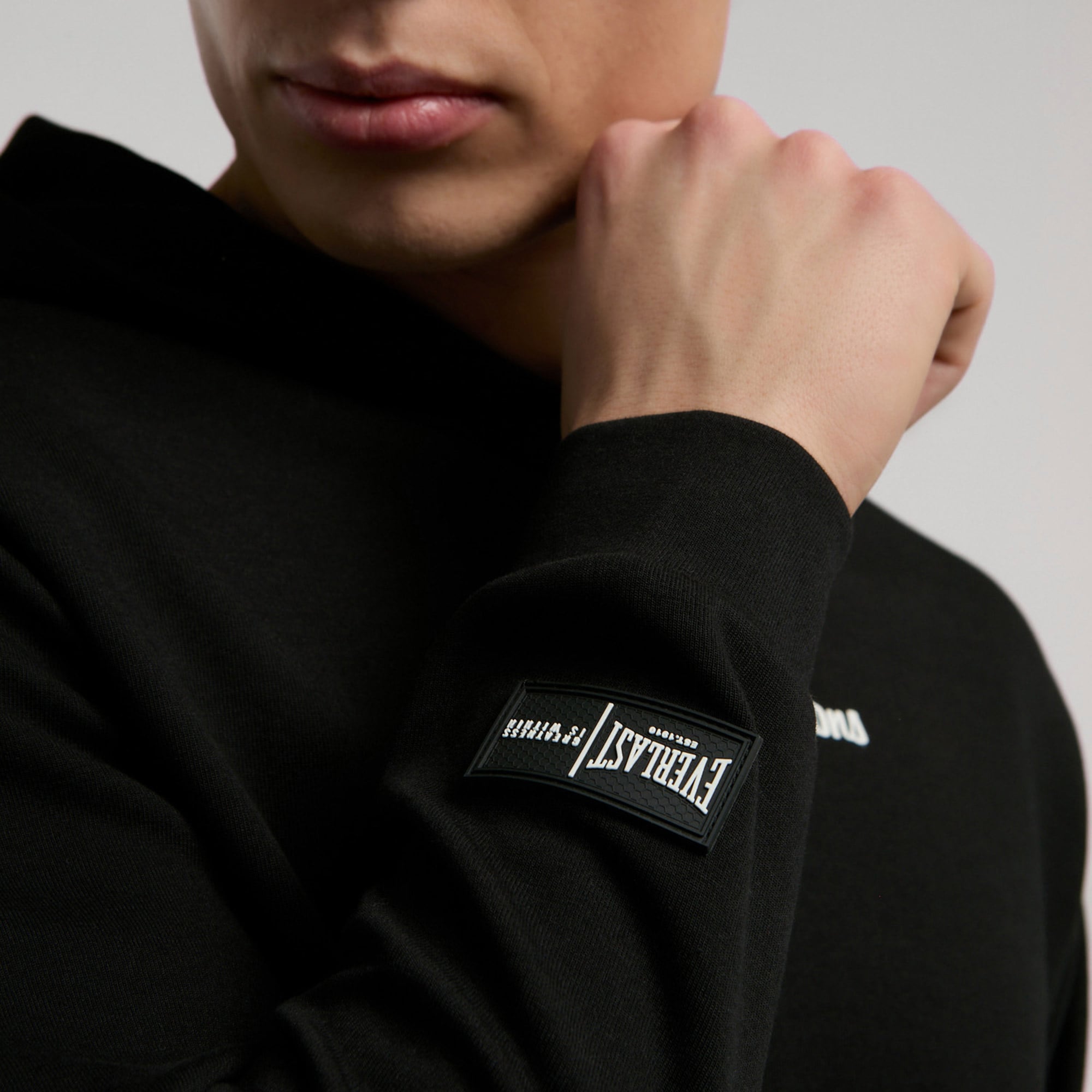 Everlast Champions Collection Erkek Siyah Kapüşonlu Sweatshirt