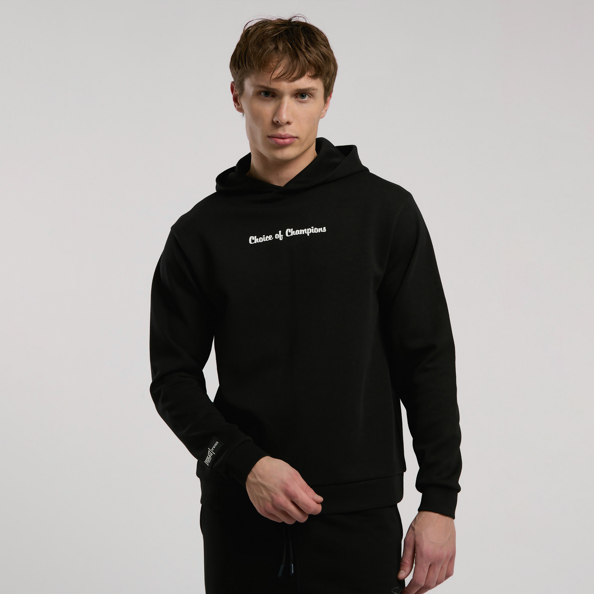 Everlast Champions Collection Erkek Siyah Kapüşonlu Sweatshirt