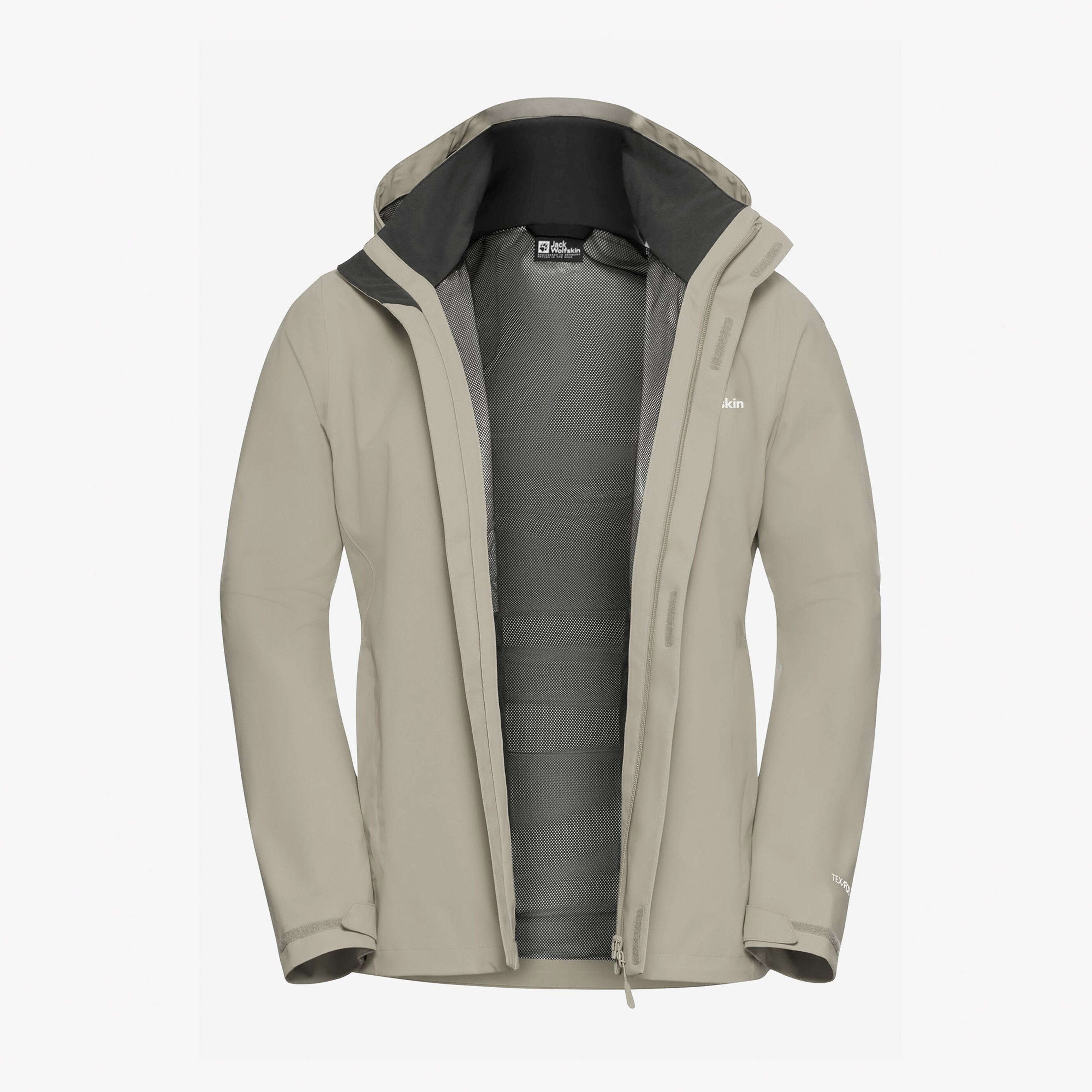 Jack Wolfskin Trailtime 2L Erkek Krem Outdoor Ceket